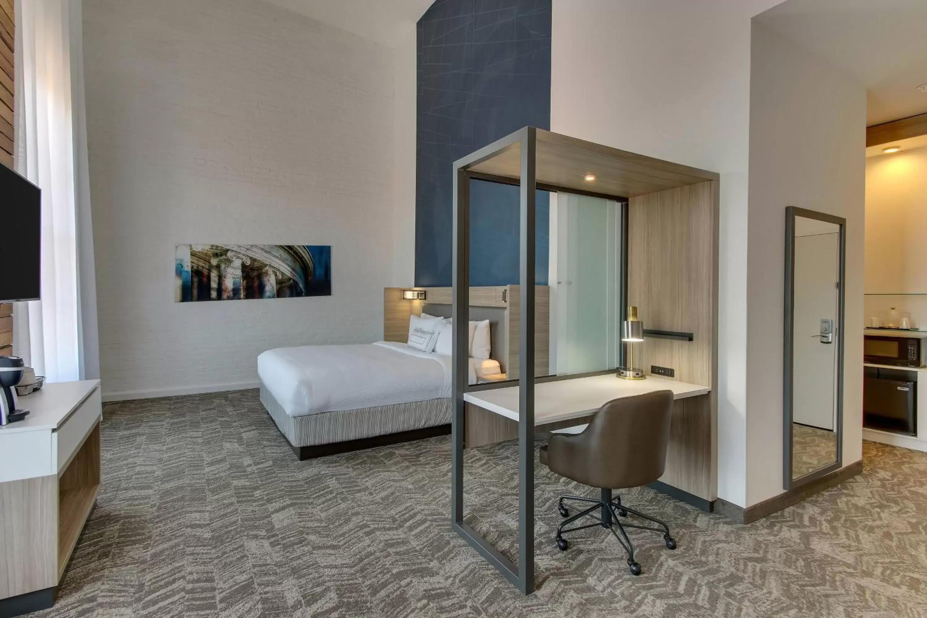 Bedroom, Bed in SpringHill Suites by Marriott Montgomery Downtown