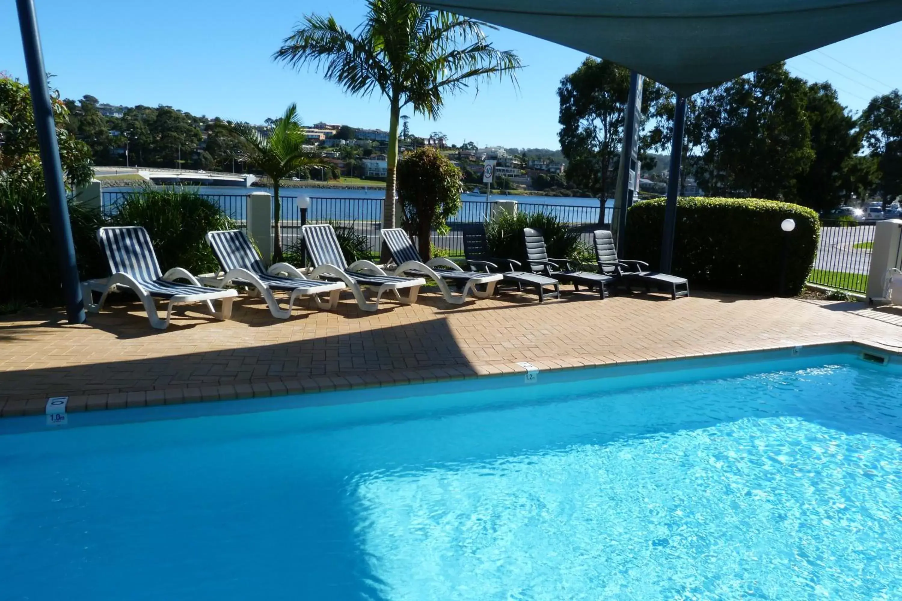 Swimming Pool in Sails Luxury Apartments Merimbula