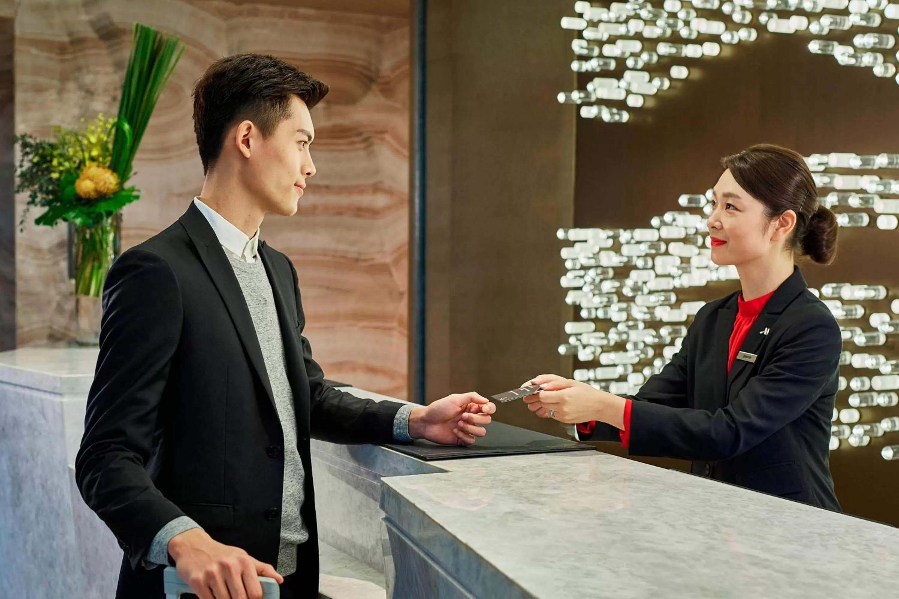 Lobby or reception in Hangzhou Marriott Hotel Qianjiang
