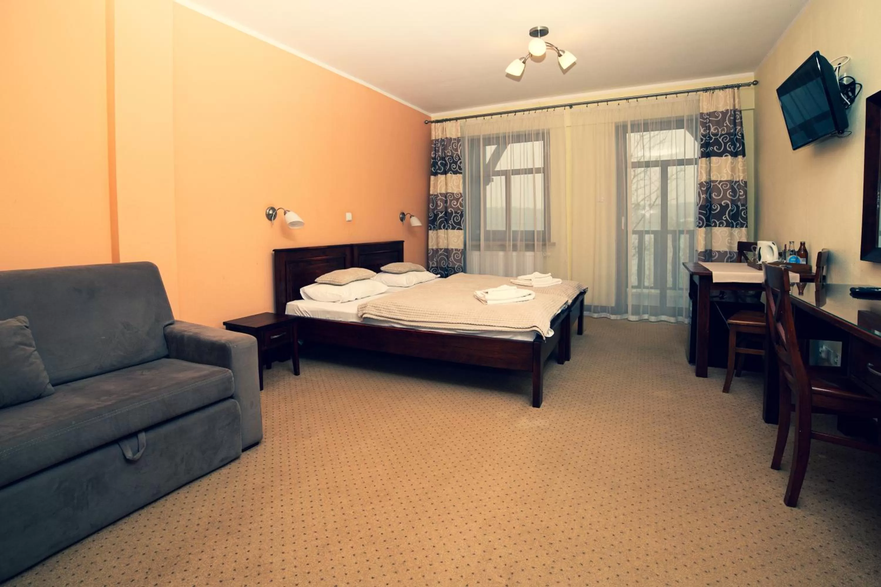 TV and multimedia, Bed in Gościniec Molo