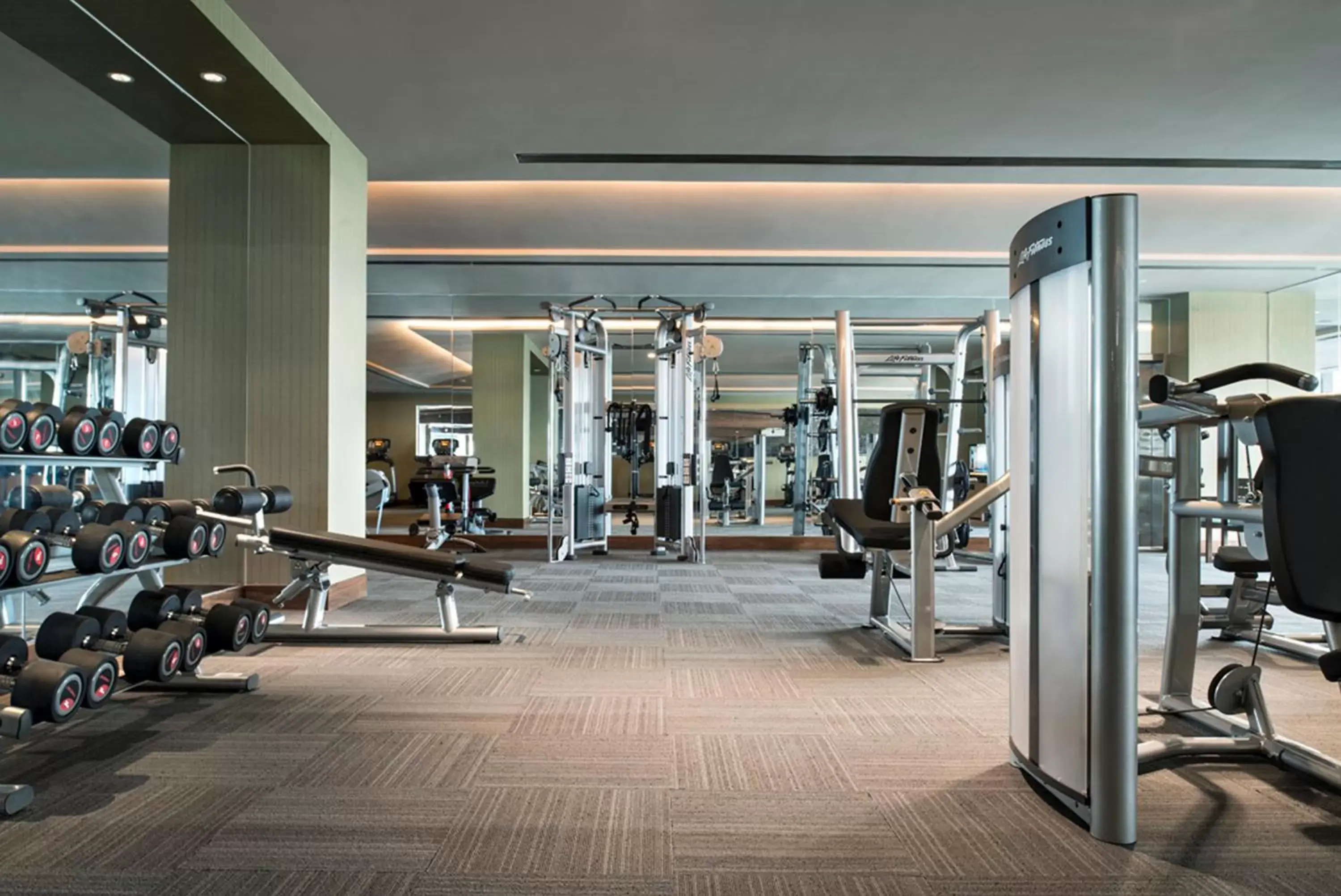 Fitness centre/facilities, Fitness Center/Facilities in Crowne Plaza Hefei, an IHG Hotel