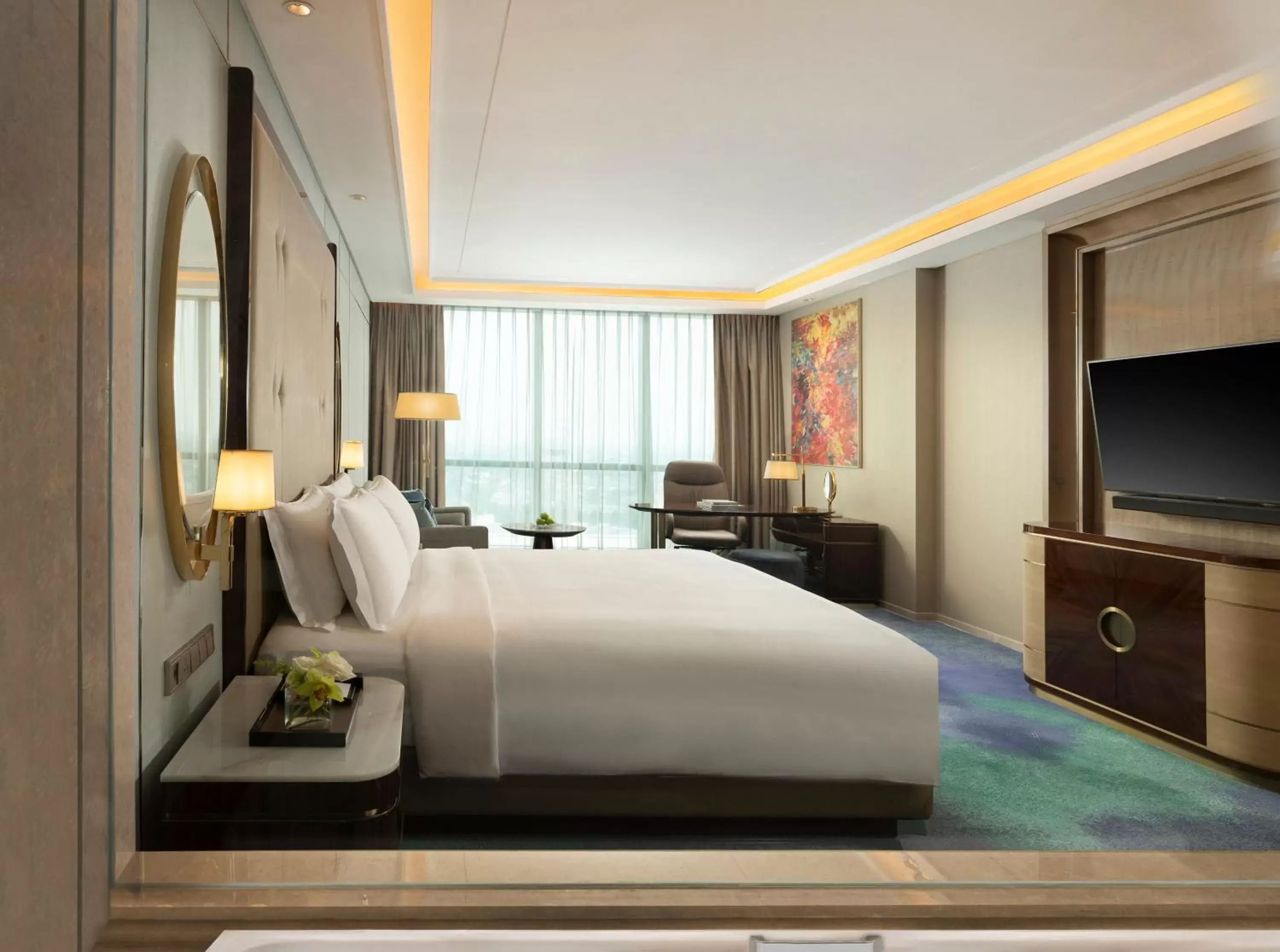 Bed in InterContinental Hotels Jakarta Pondok Indah, an IHG Hotel