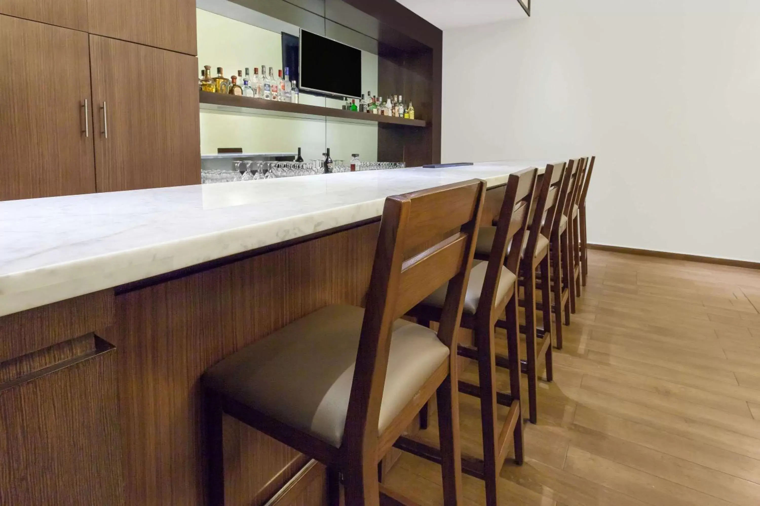 Lounge or bar, Kitchen/Kitchenette in Wyndham Garden Monterrey Norte