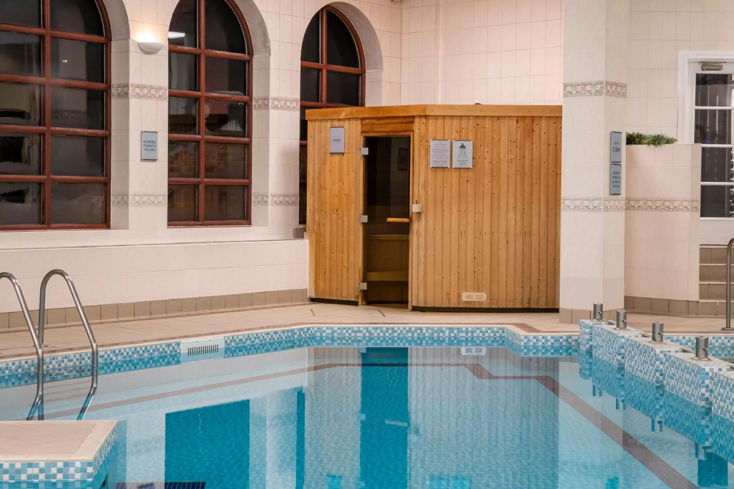 Sauna, Swimming Pool in Crowne Plaza Solihull, an IHG Hotel