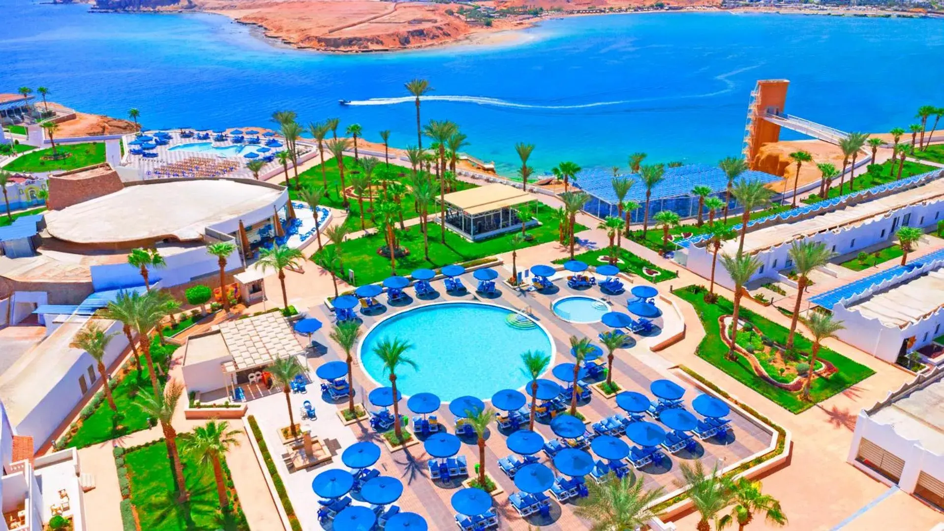 Bird's eye view in Albatros Sharm Resort - By Pickalbatros Bird's eye view in Albatros Sharm Resort - By Pickalbatros