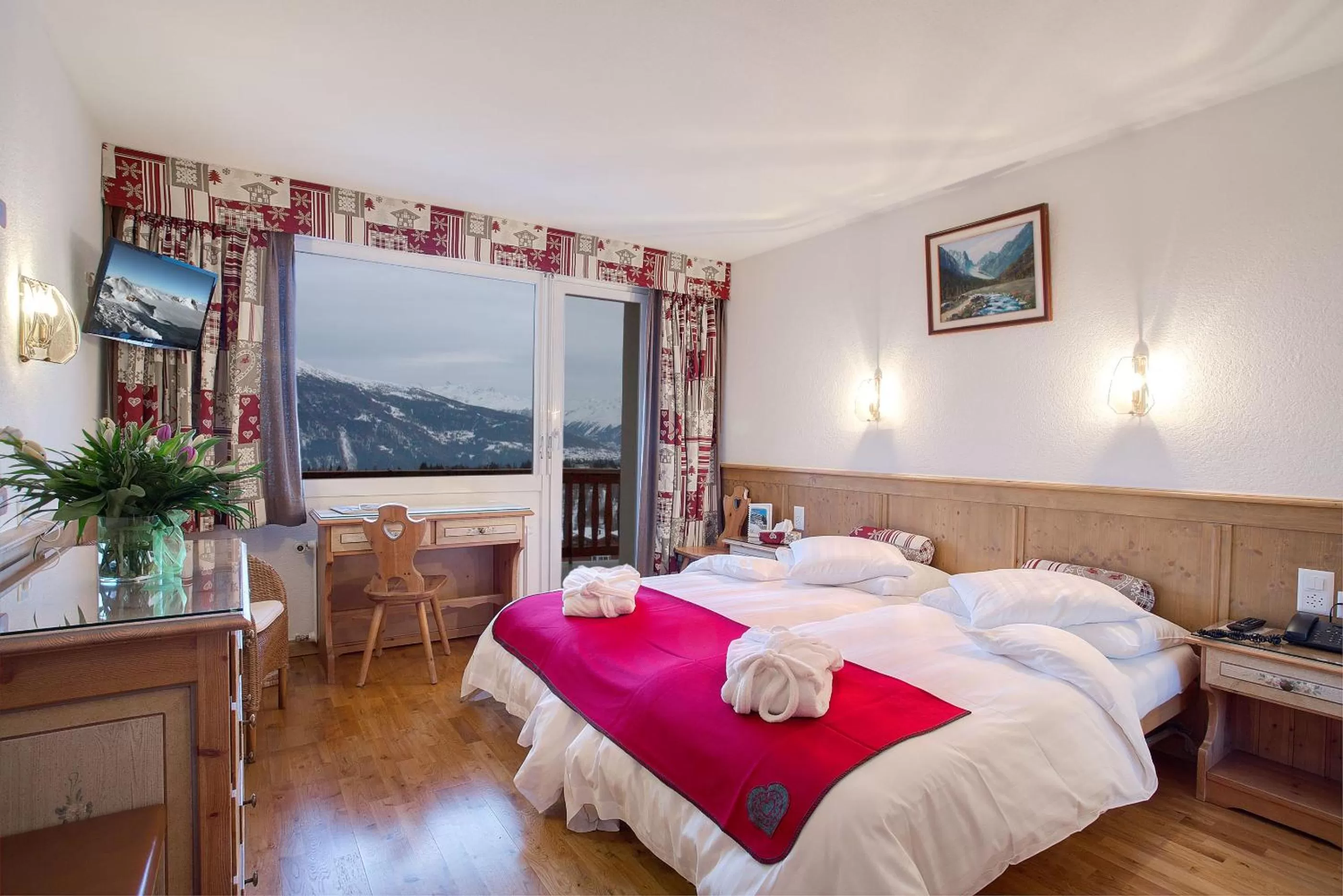 View (from property/room), Bed in Hotel Ad'Eldorado