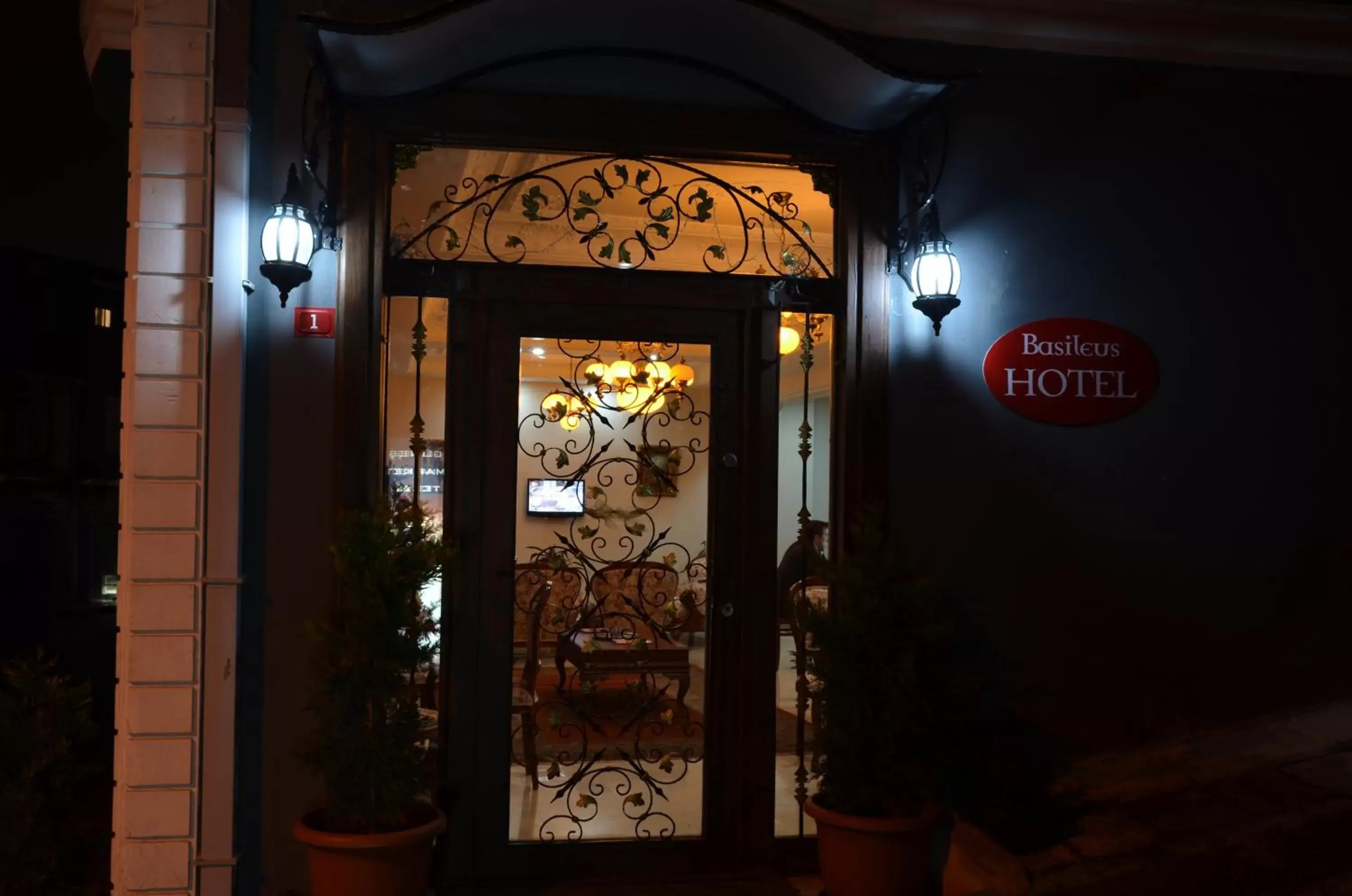 Facade/entrance in Basileus Hotel