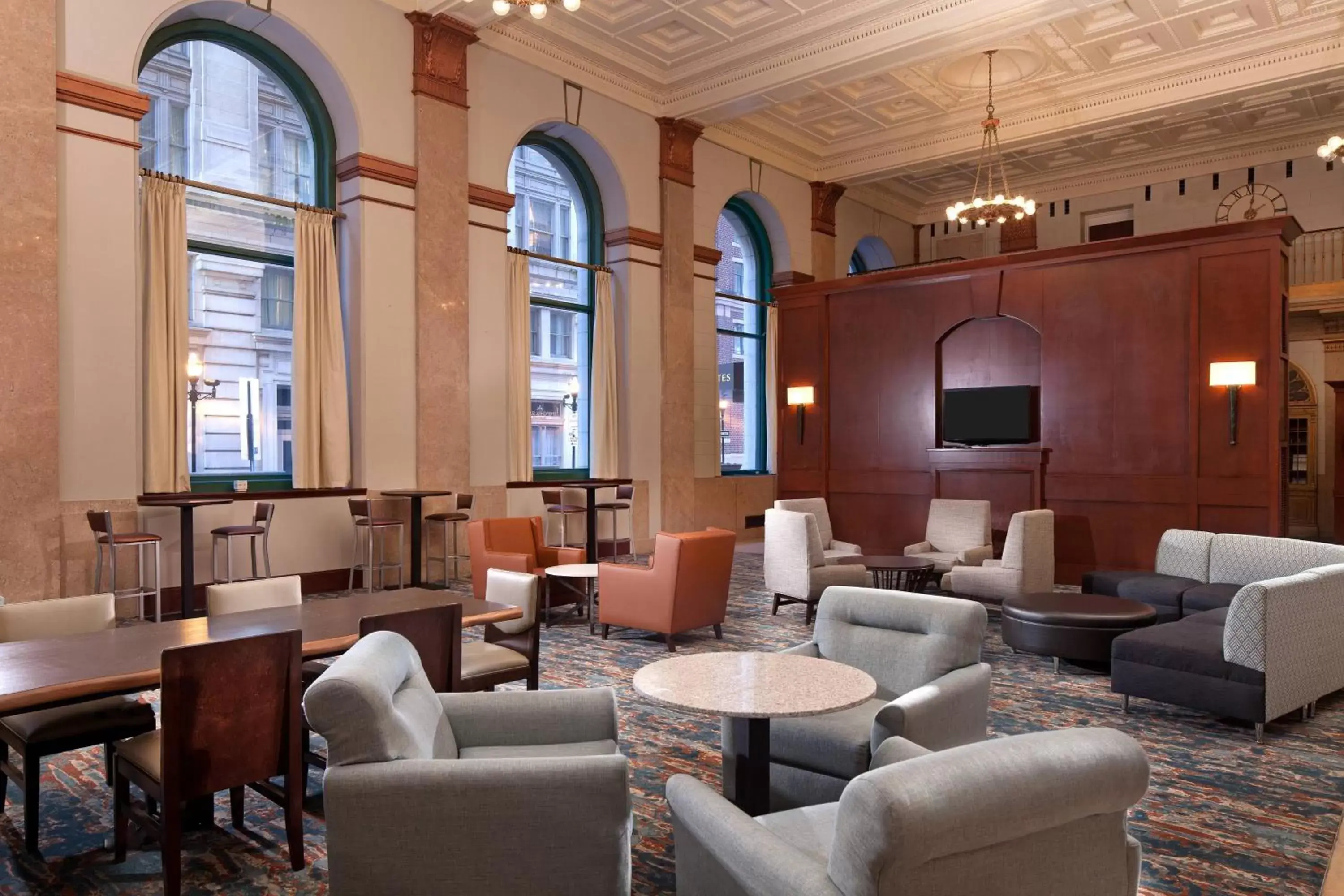 Lobby or reception, Lounge/Bar in SpringHill Suites by Marriott Baltimore Downtown/Inner Harbor