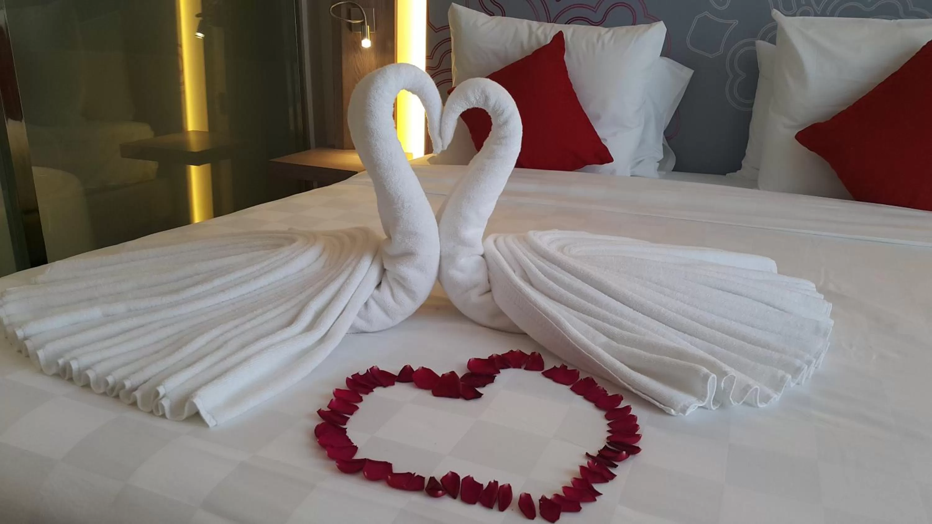 Bed in Noble Resort Hotel Melaka 马六甲诺铂度假酒店