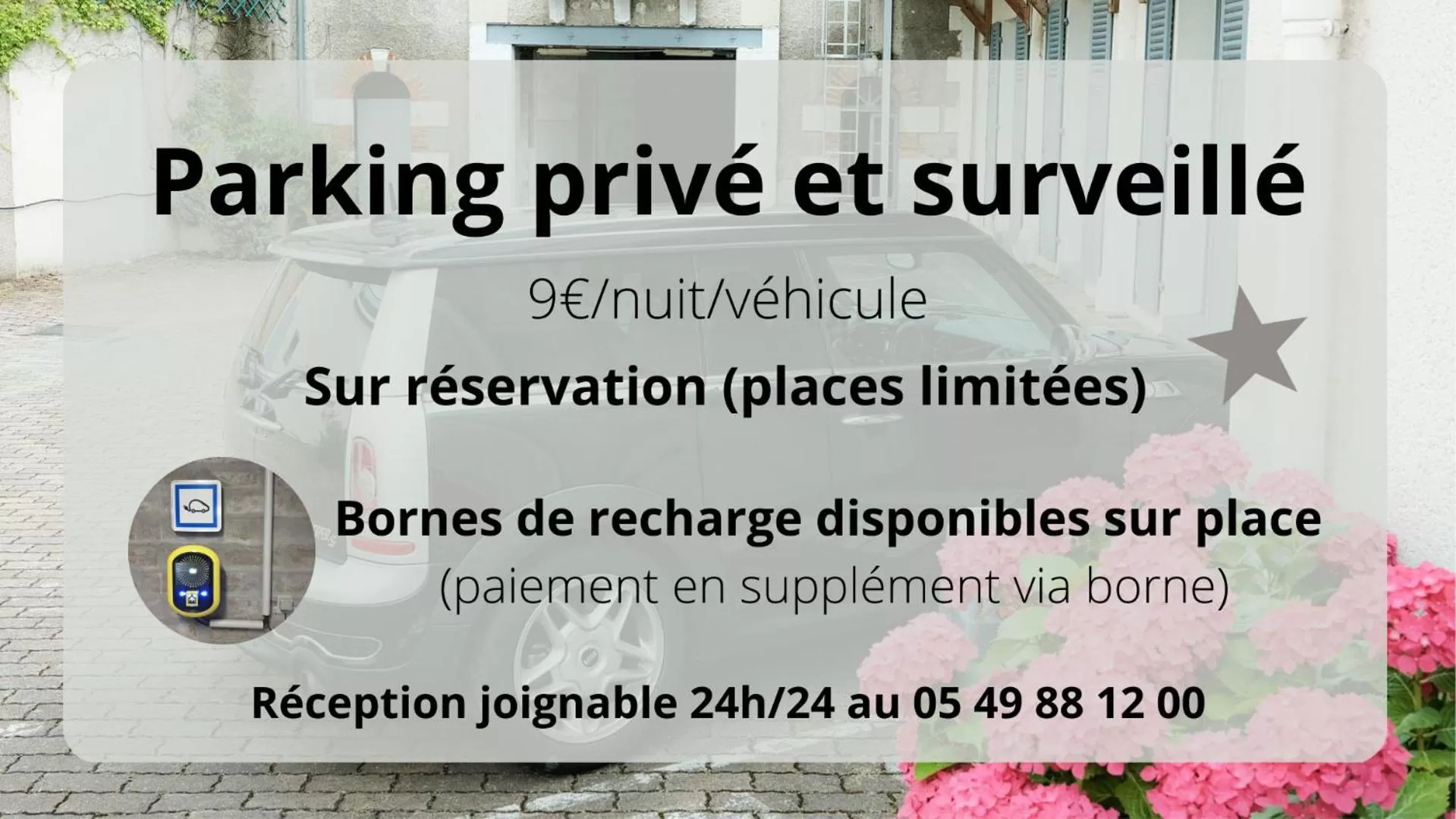 Parking in Logis Hôtel de l'Europe