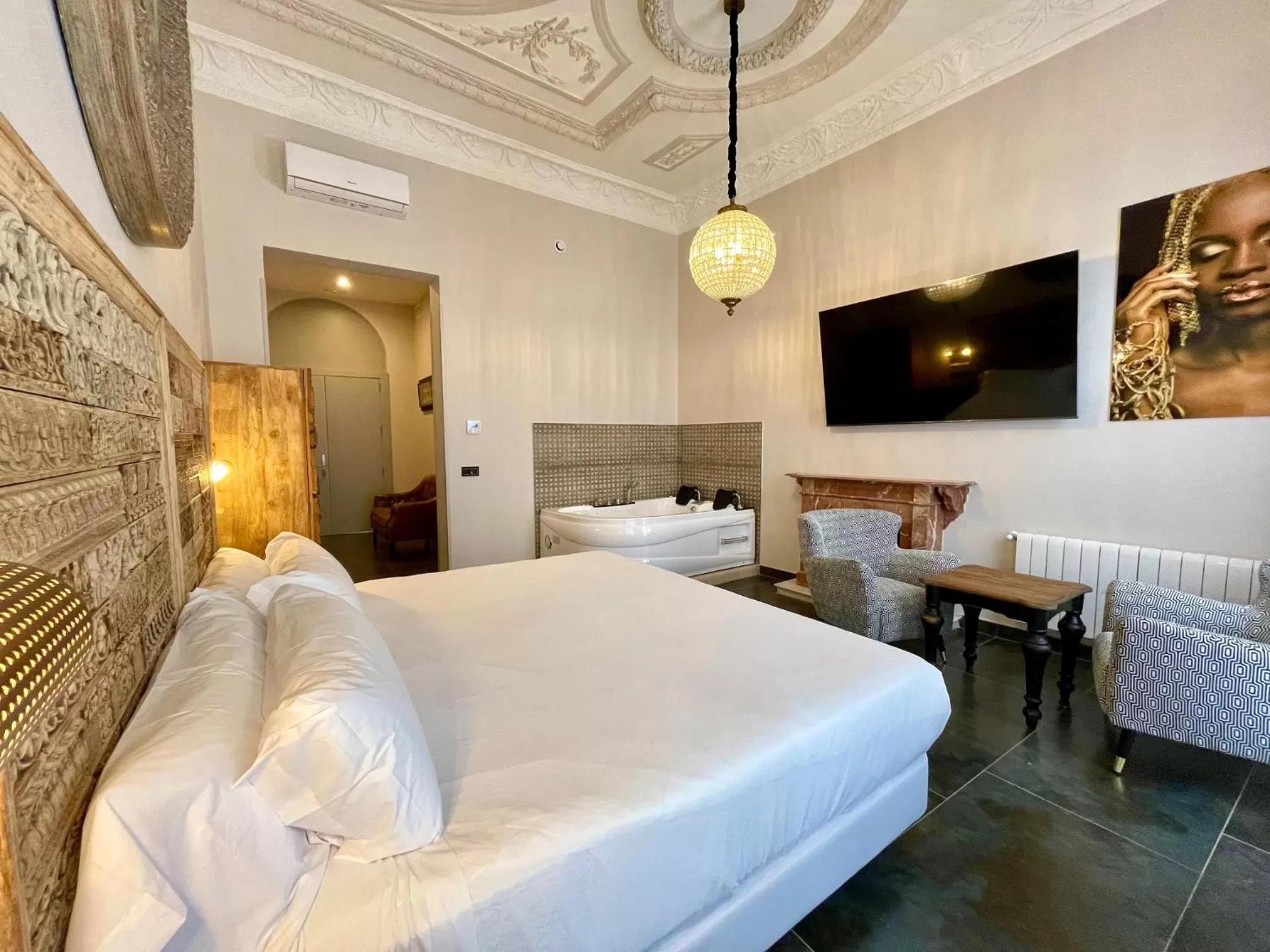 Bed in Akla Hotel Badajoz