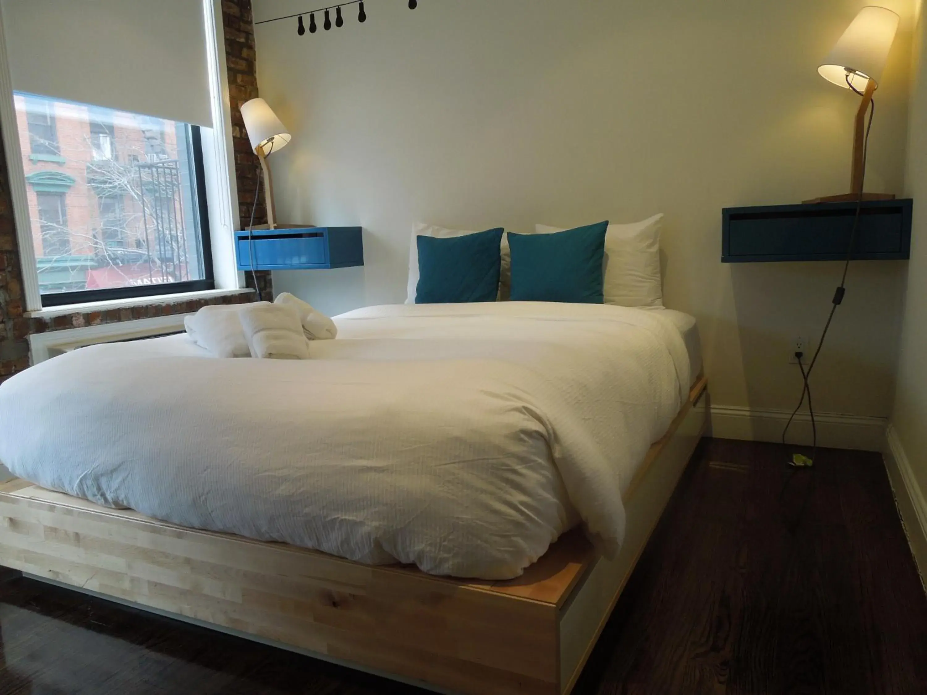 Bed in East Village Hotel