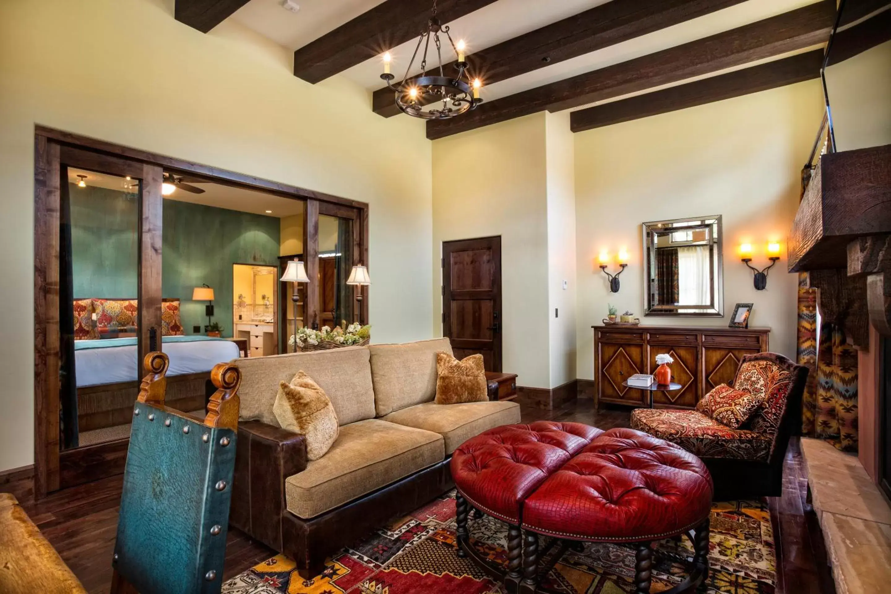 Living room in Gateway Canyons Resort, a Noble House Resort Living room in Gateway Canyons Resort, a Noble House Resort