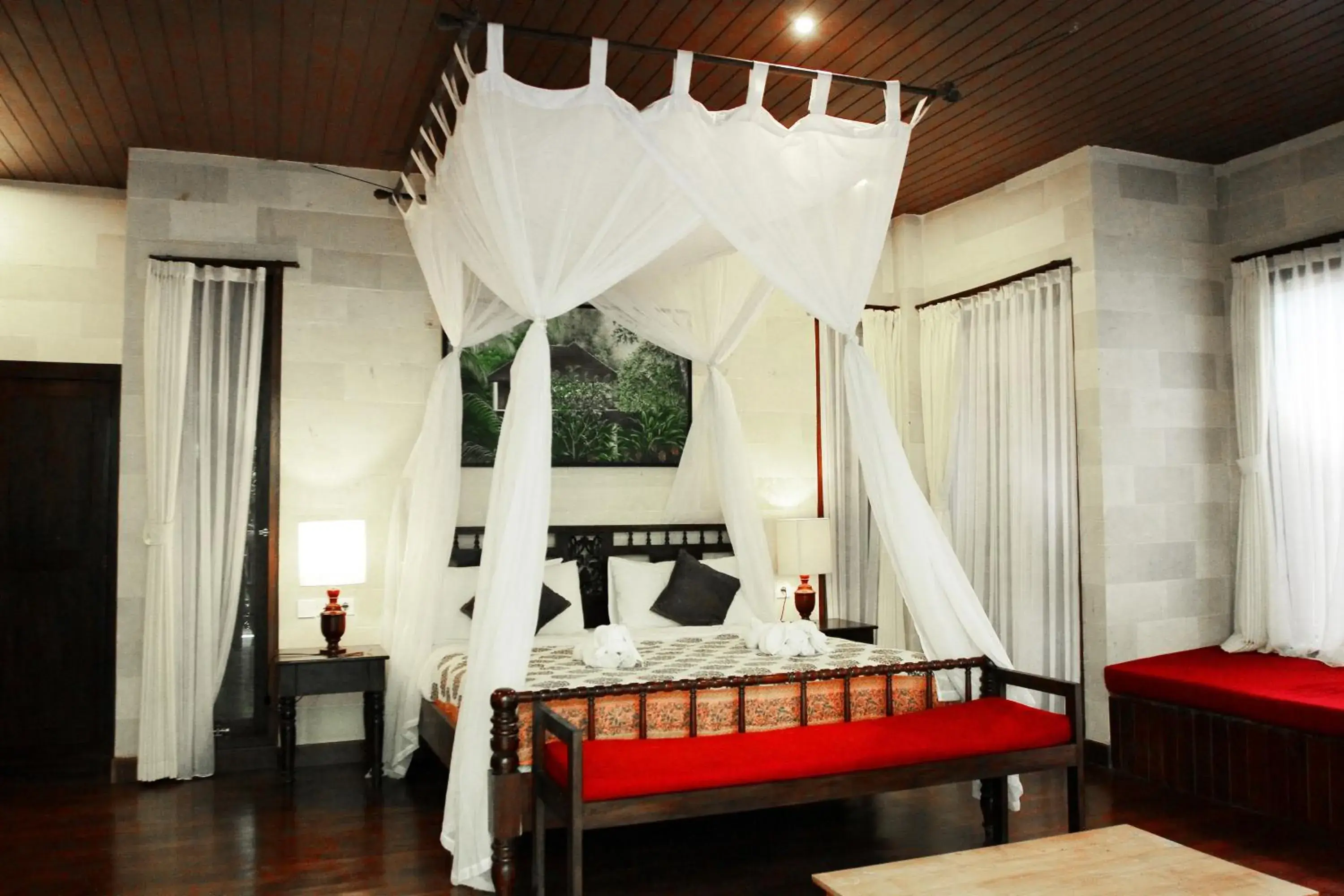 Bed in BeingSattvaa Luxury Ubud - CHSE Certified