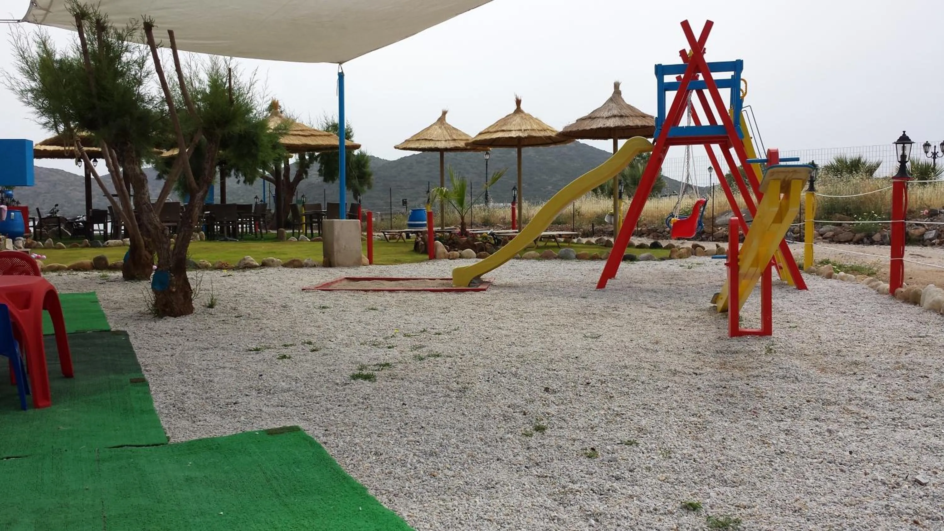 Children play ground in Elounda Sunrise Apartments