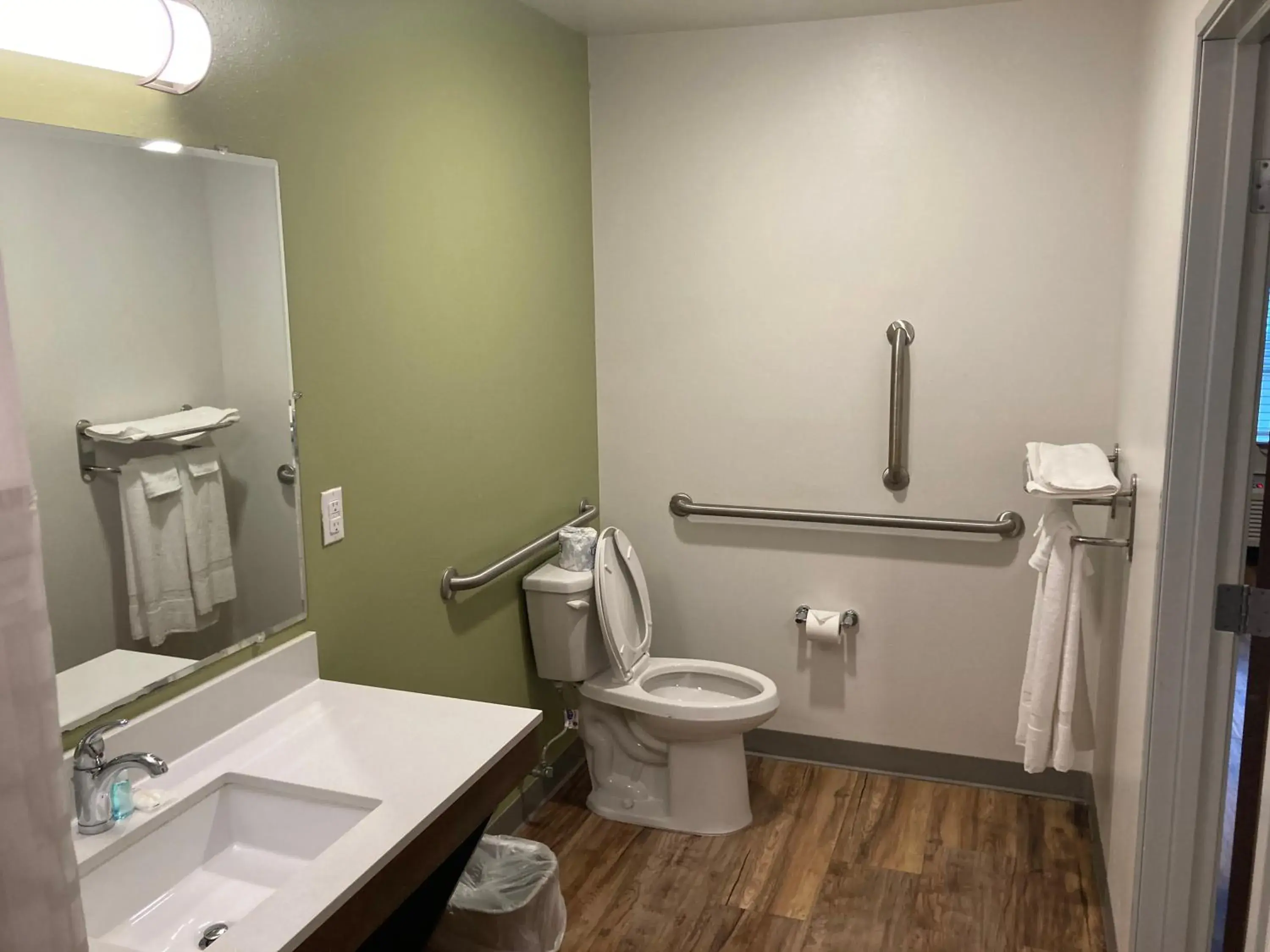 Bathroom in Woodspring Suites Cherry Hill