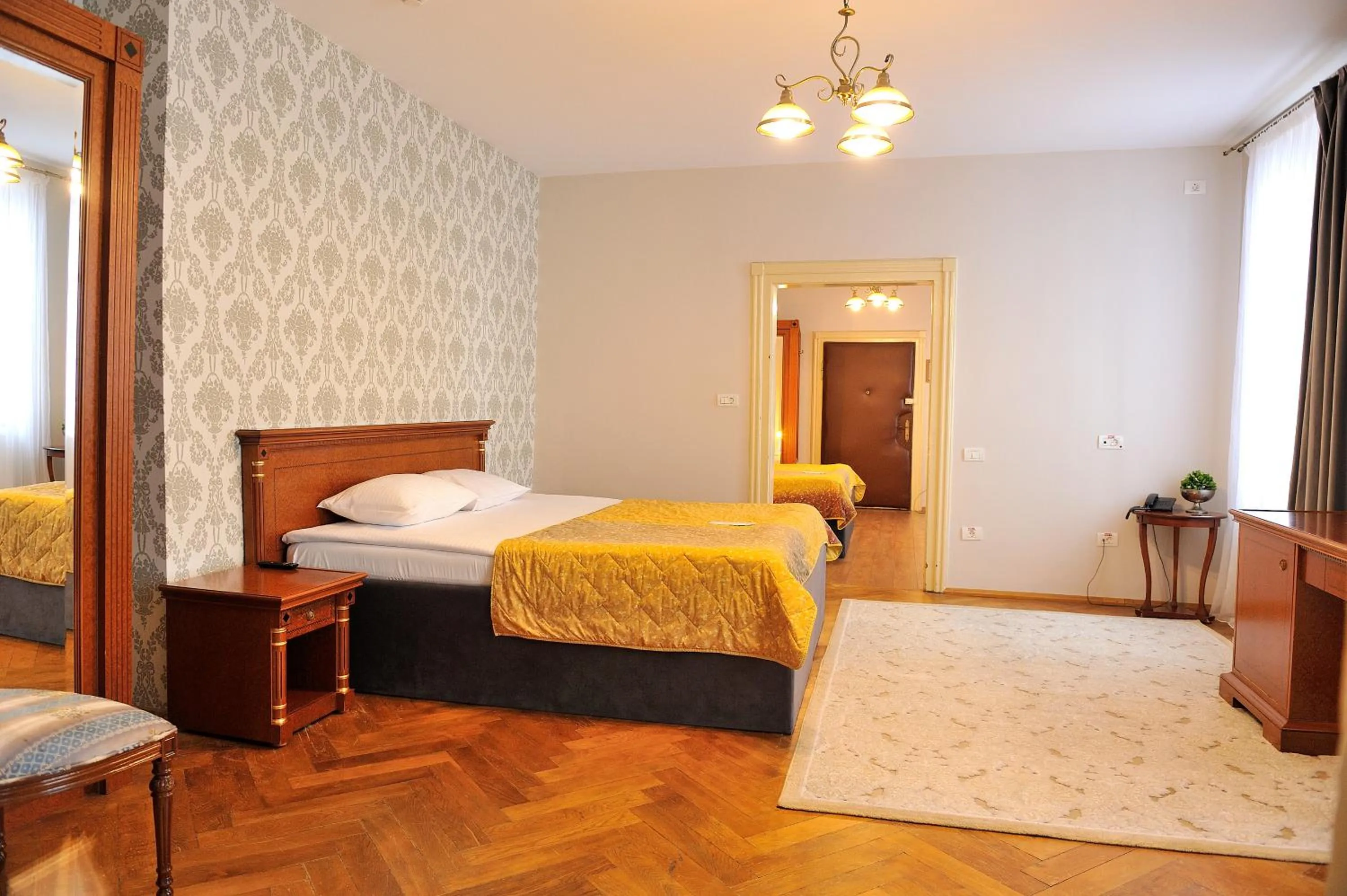 Bedroom, Bed in Safrano Palace