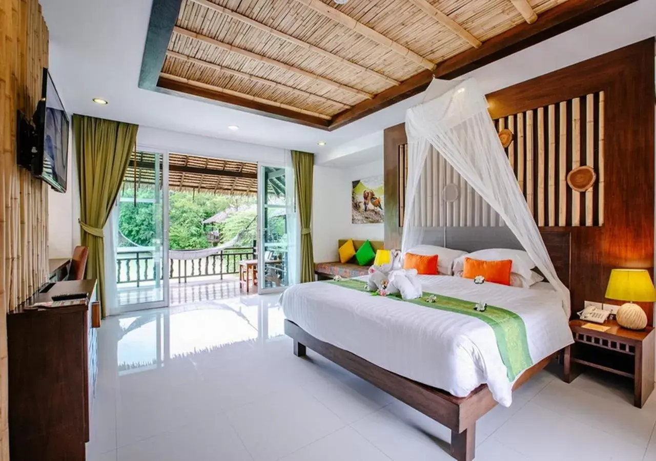 Bed in Ban Sainai Resort- SHA Extra Plus Aonang's Green Resort