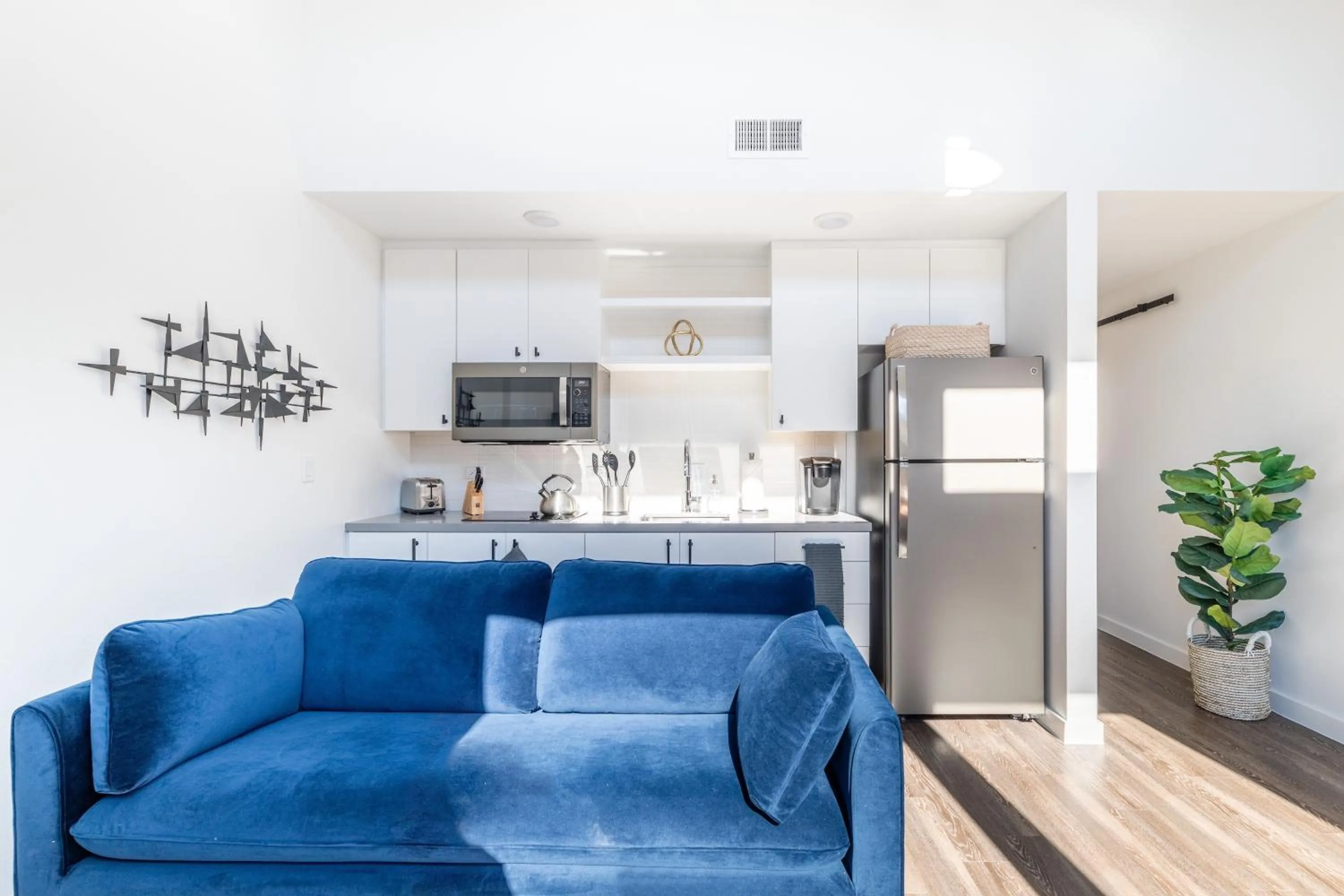 Living room in Mint House at The Hatchery - Austin