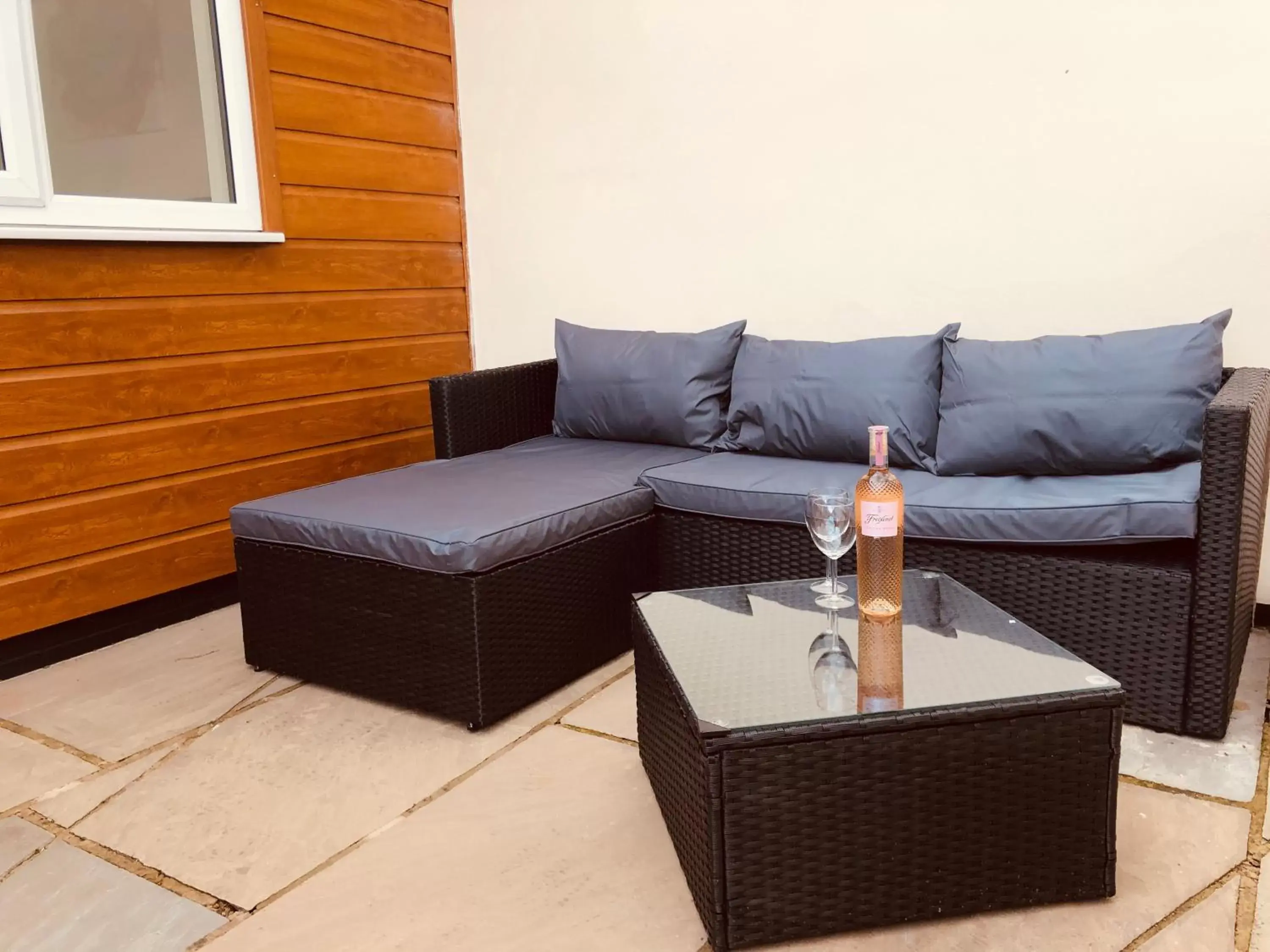 Patio, Seating Area in Fir Tree Barn