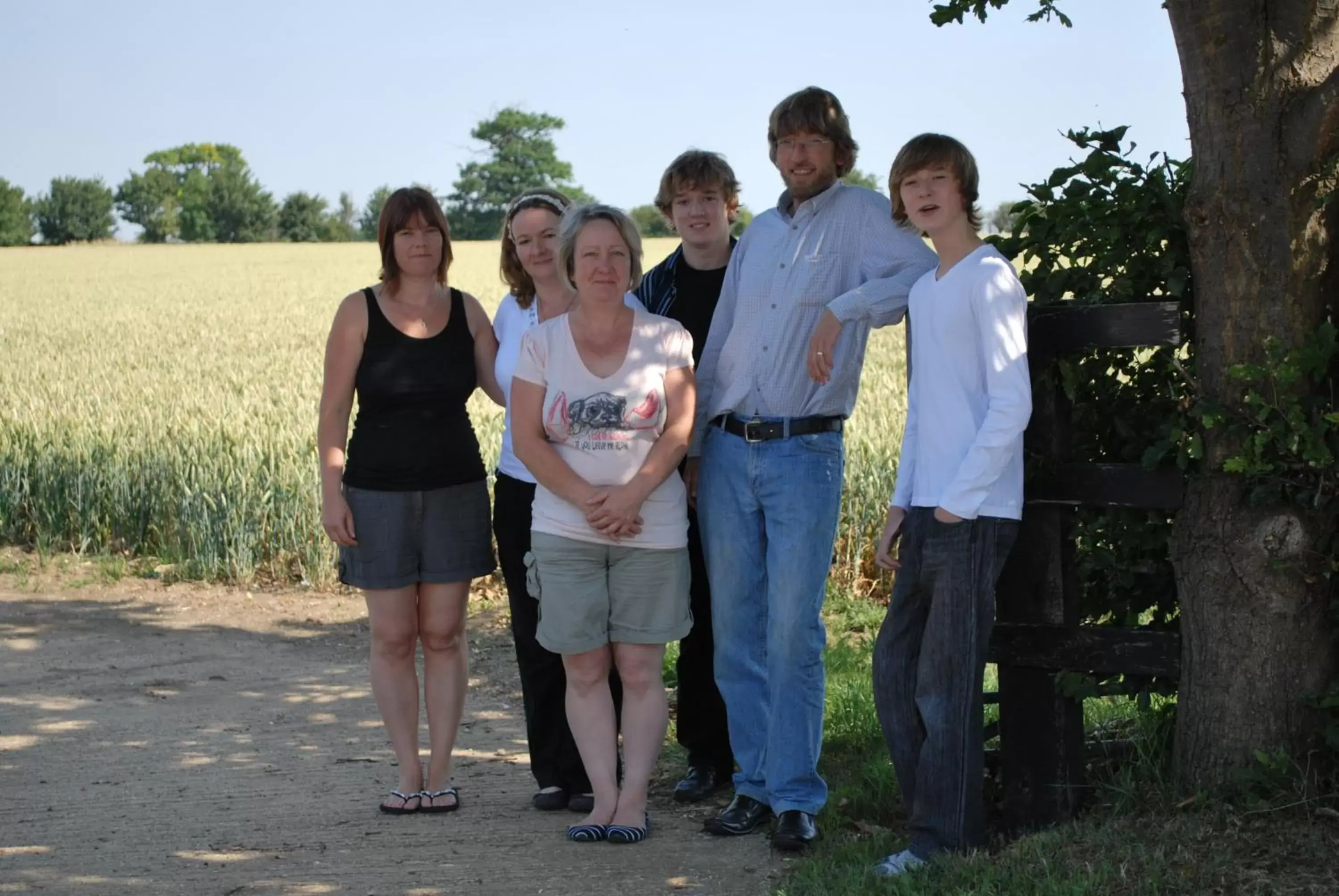 Family in Highfield Farm
