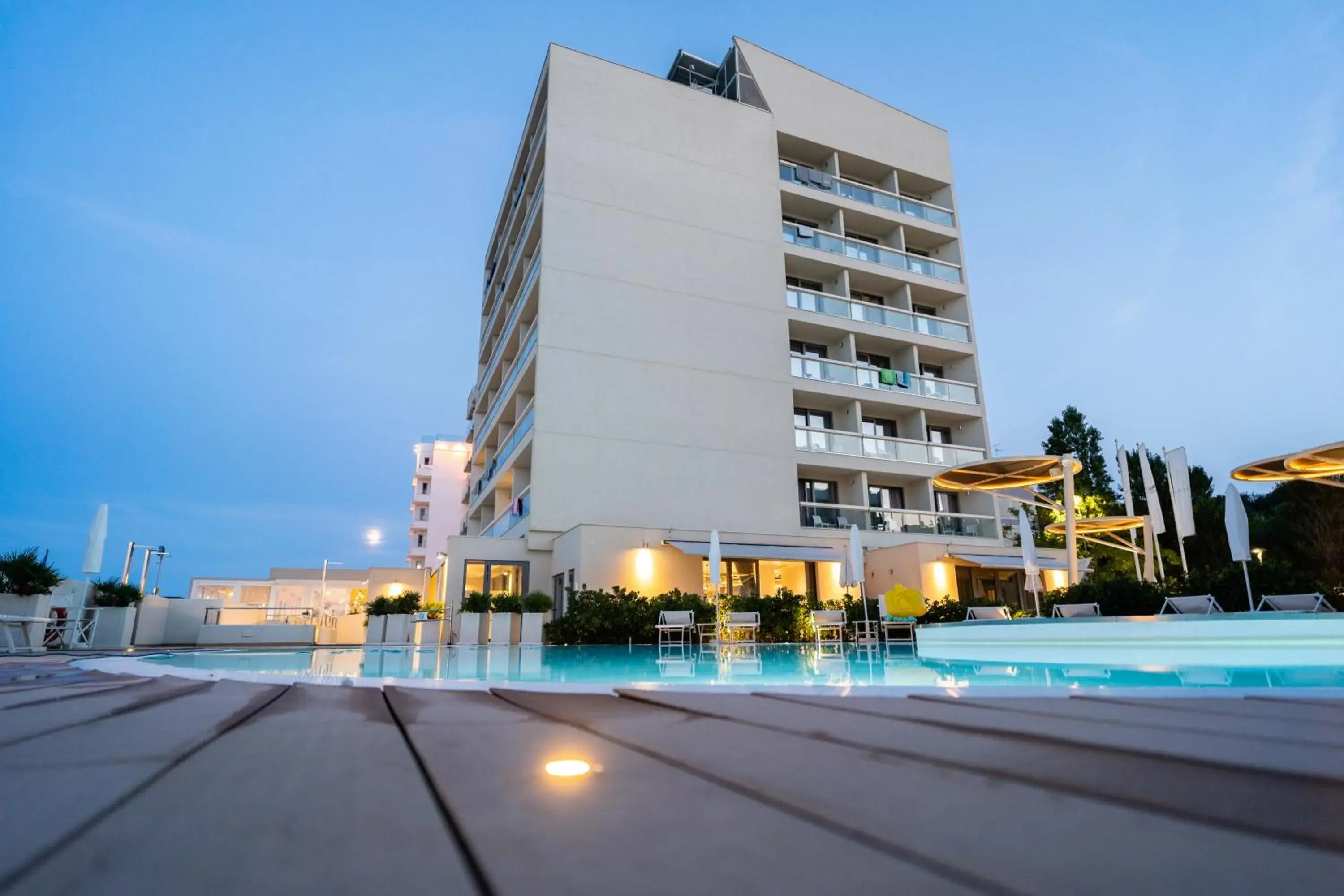 Swimming pool, Property Building in Nautilus Family Hotel