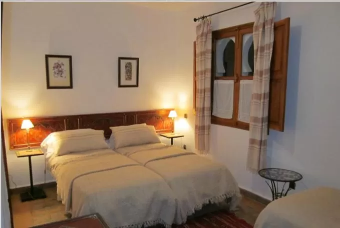 Bed in Hôtel Ras El Maa