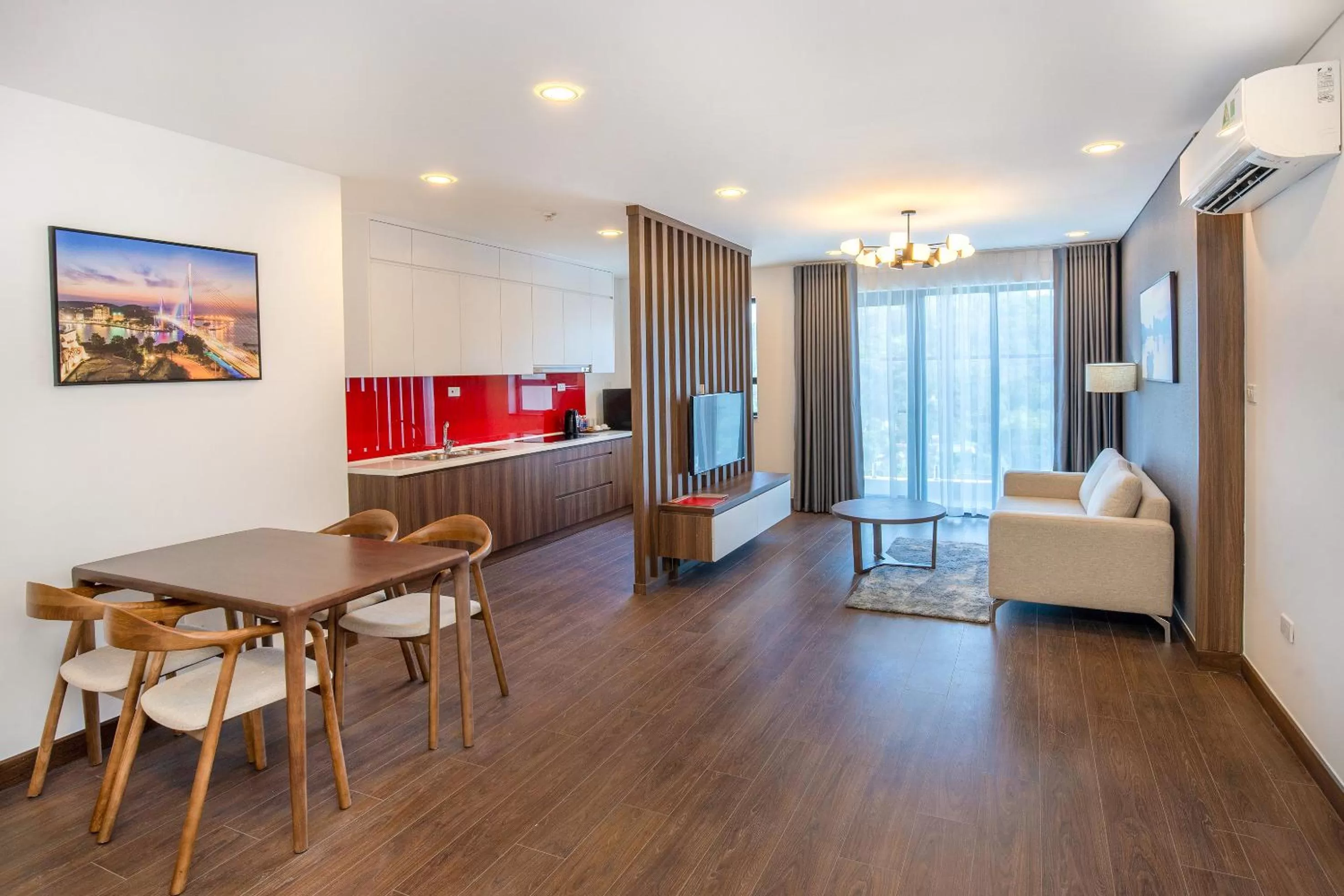 Kitchen or kitchenette in Ramada Hotel & Suites by Wyndham Halong Bay View