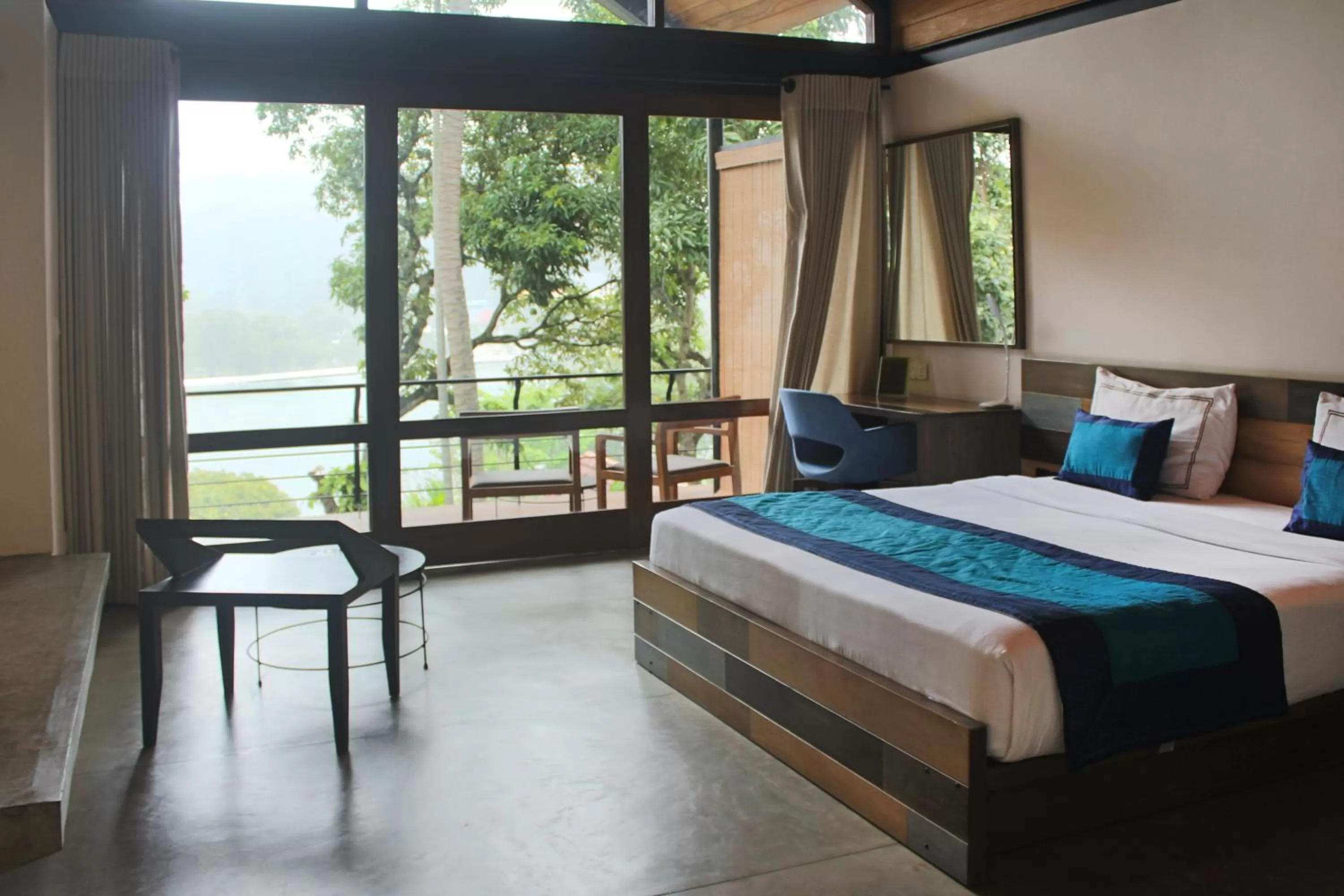 River view, Bed in swp eco lodge