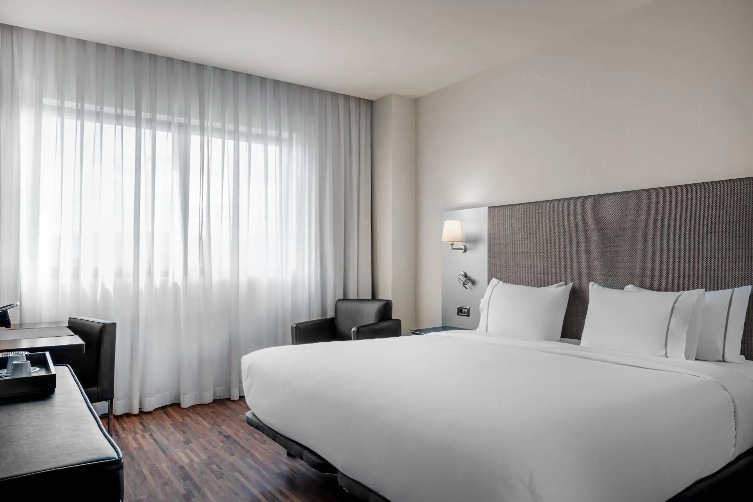 Bedroom, Bed in AC Hotel Gijón by Marriott