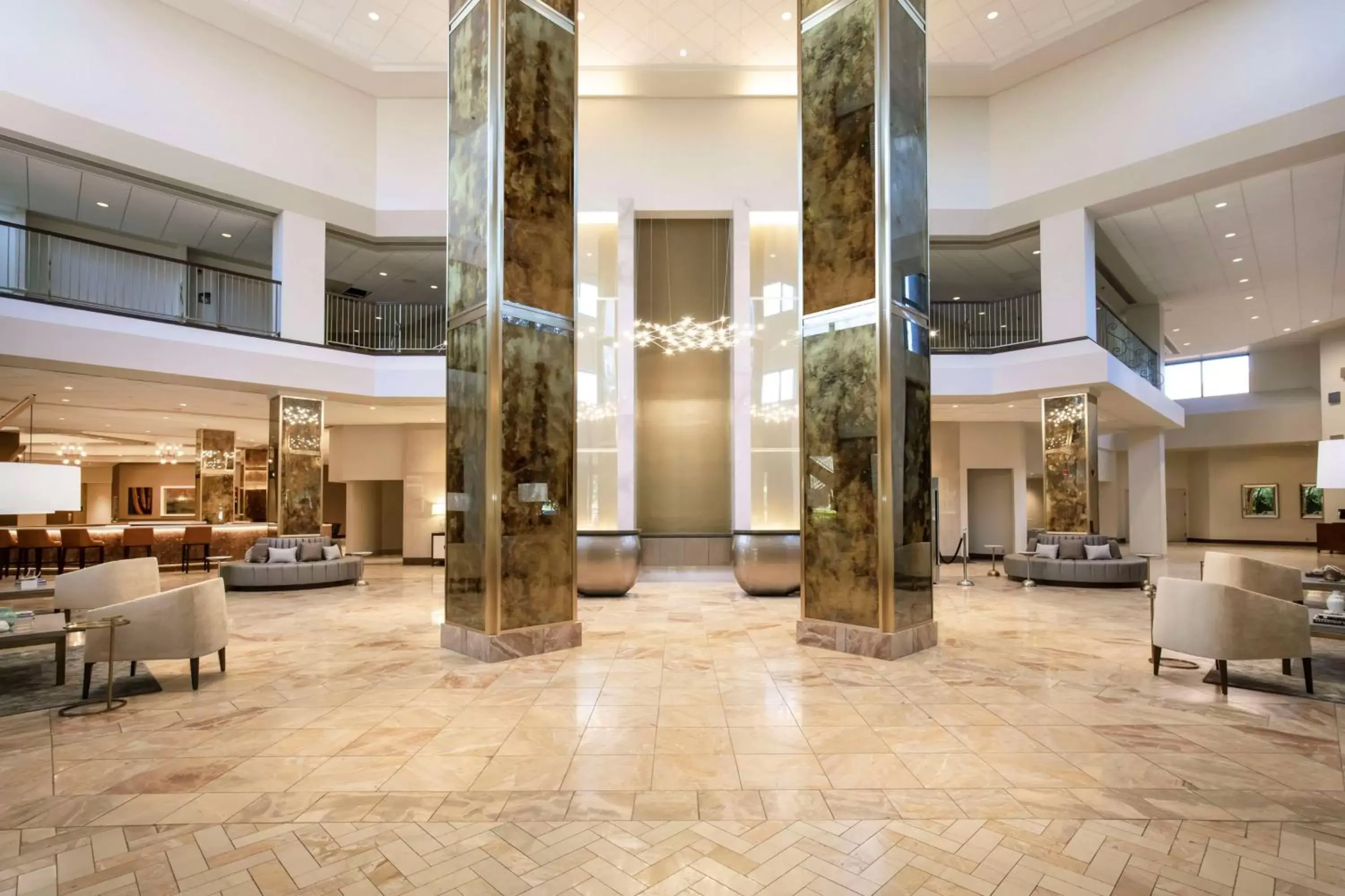 Lobby or reception in Hilton Richardson Dallas, TX Lobby or reception in Hilton Richardson Dallas, TX