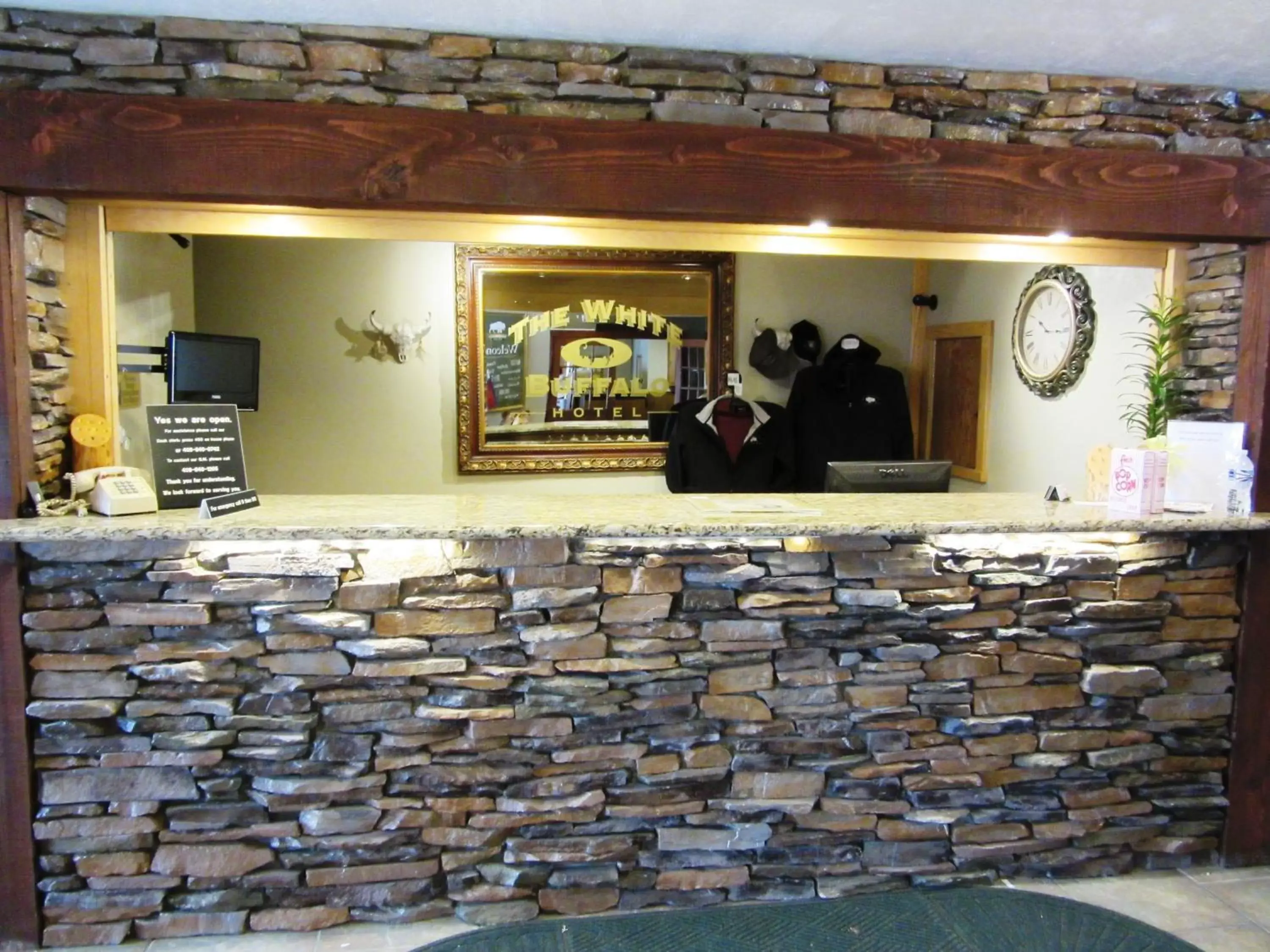 Lobby or reception in White Buffalo Hotel