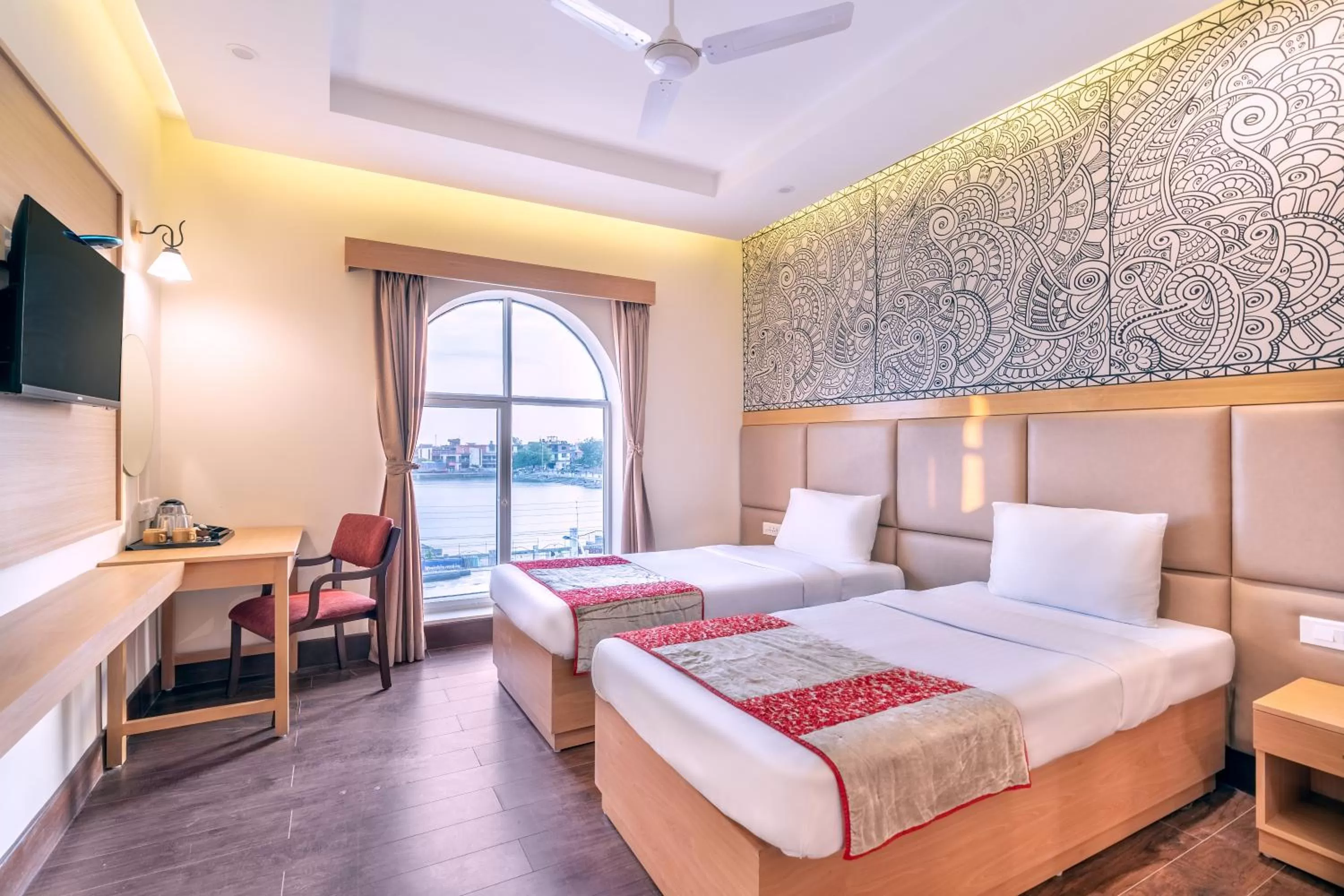 Bedroom, Bed in Mithila Yatri Niwas