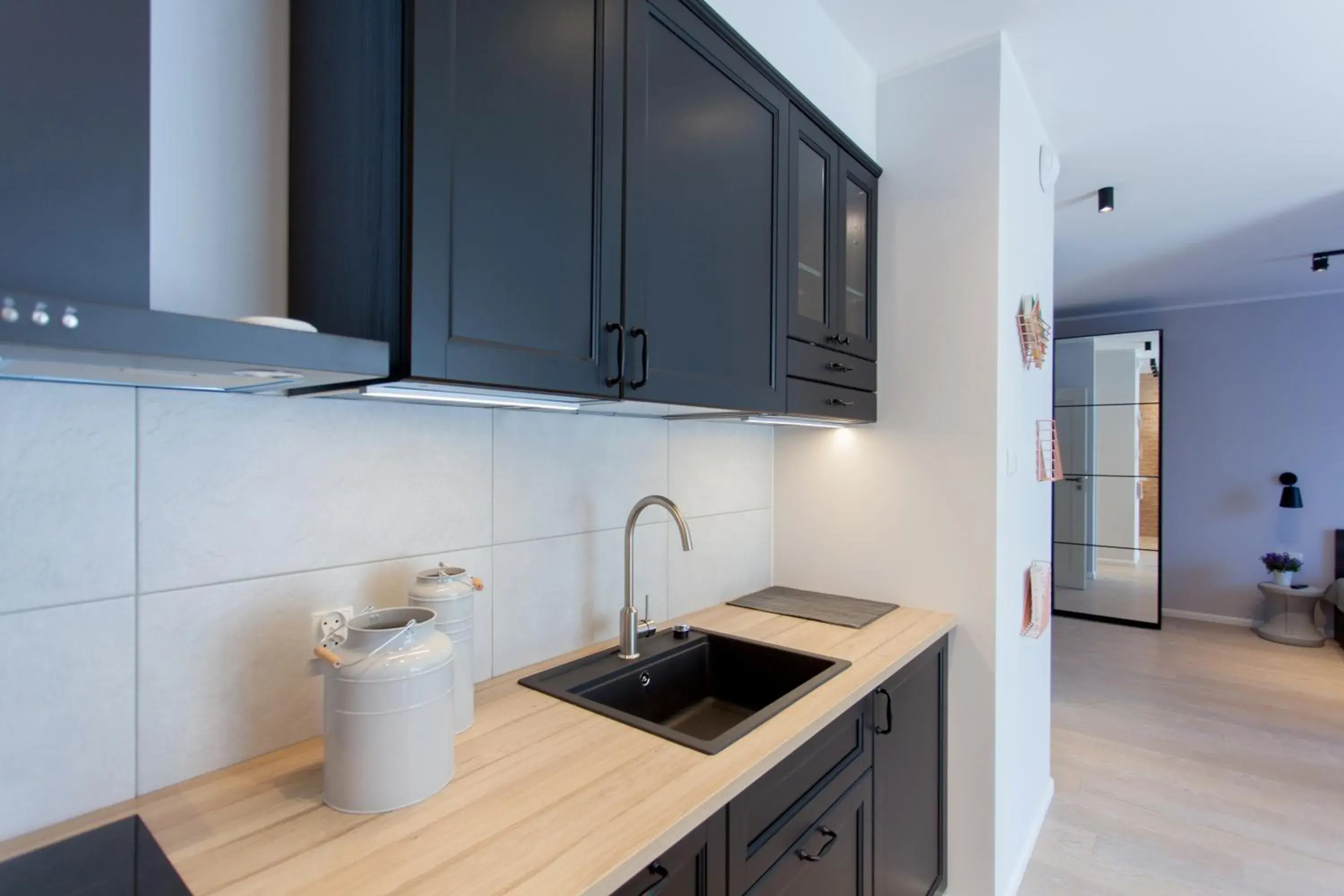 Kitchen or kitchenette, Kitchen/Kitchenette in GRANO APARTMENTS Gdansk Nowa Motlawa SPA & Wellness