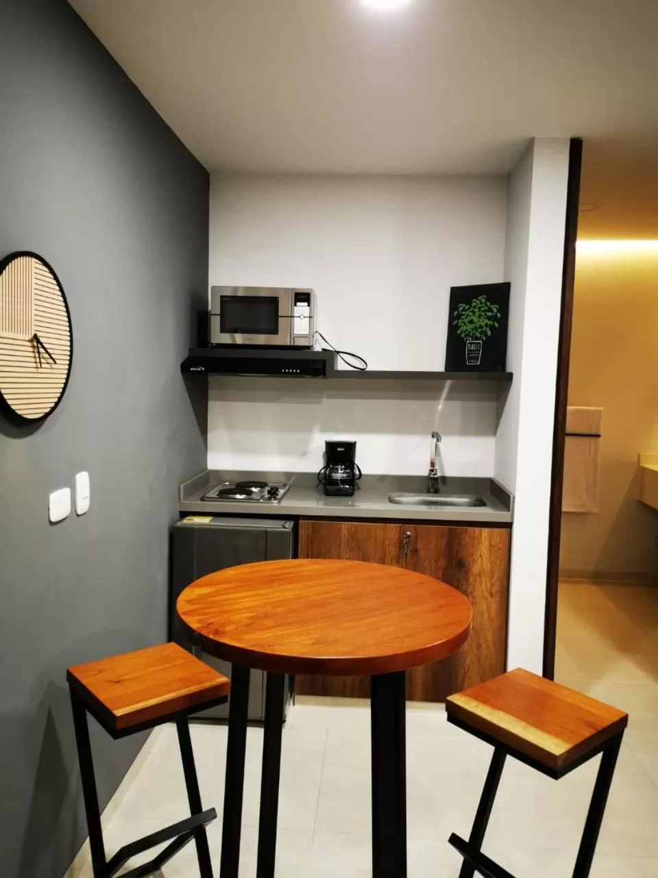Kitchen or kitchenette in Kapital Suites