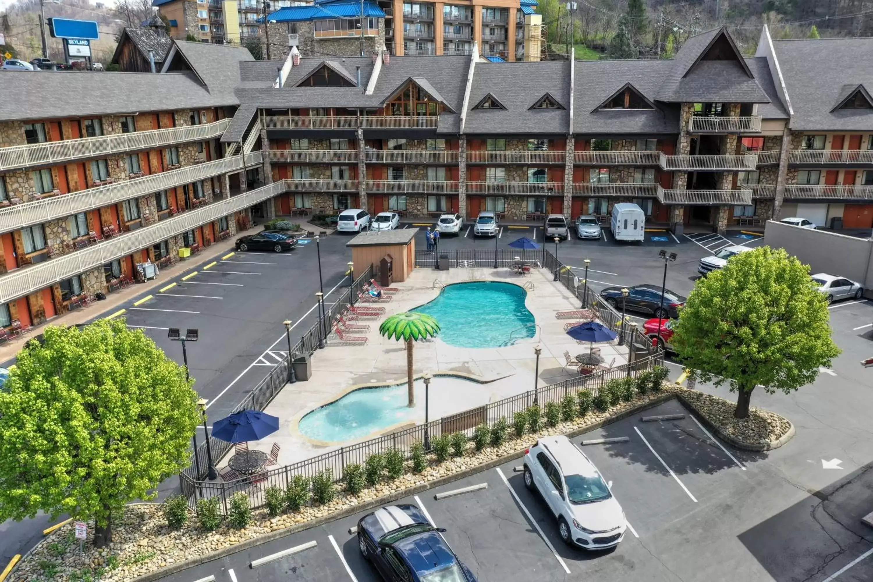 Pool View in Crossroads Inn & Suites