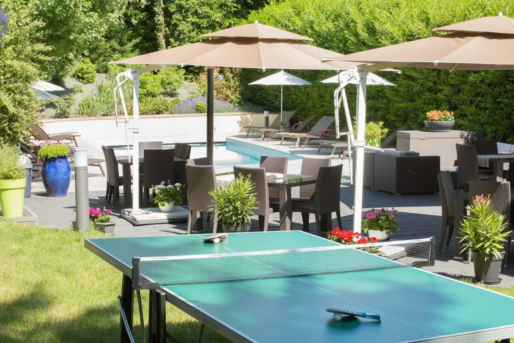 Table Tennis in Logis Hotel Le Petit Casset