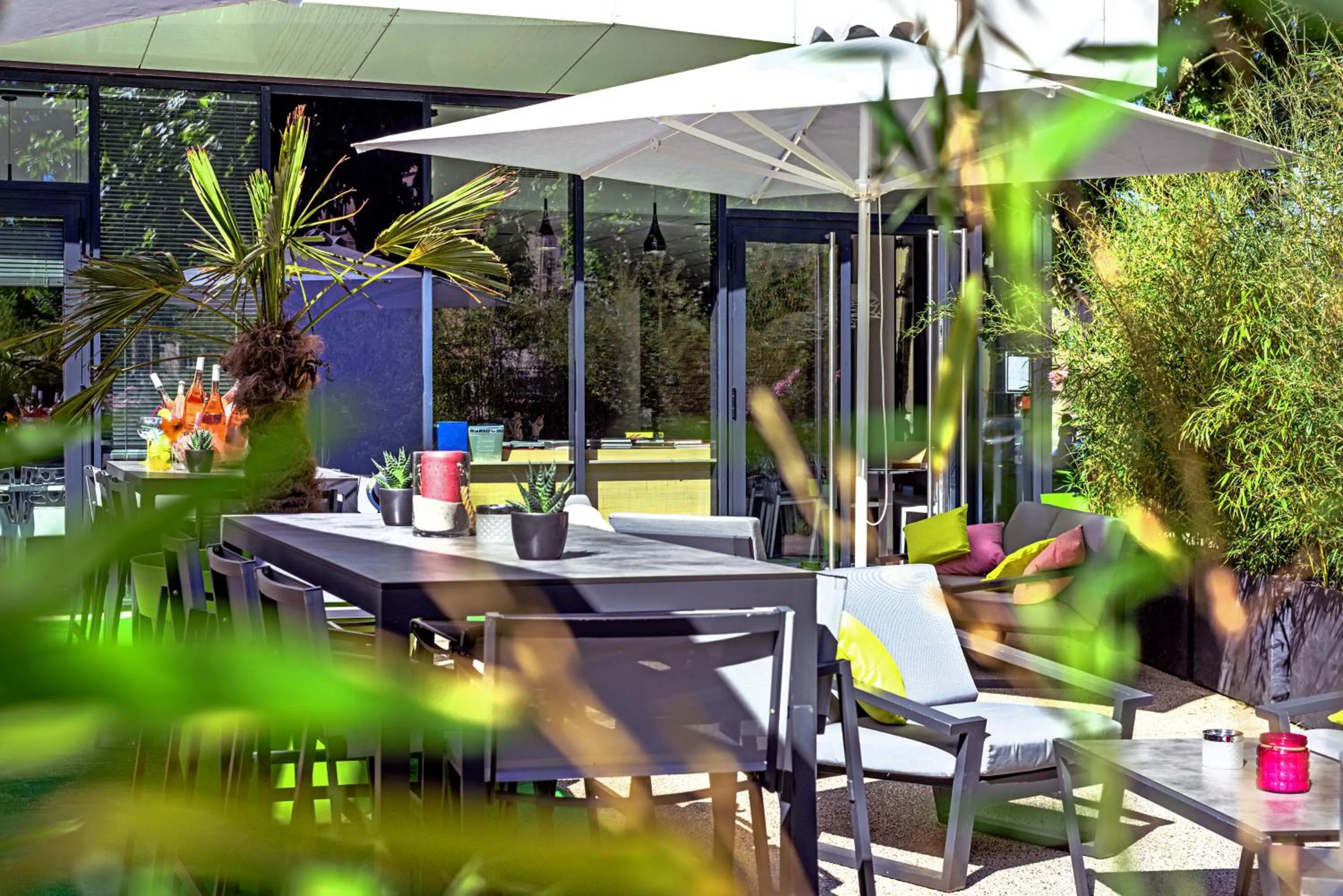 Patio in ibis Styles Strasbourg Avenue du Rhin