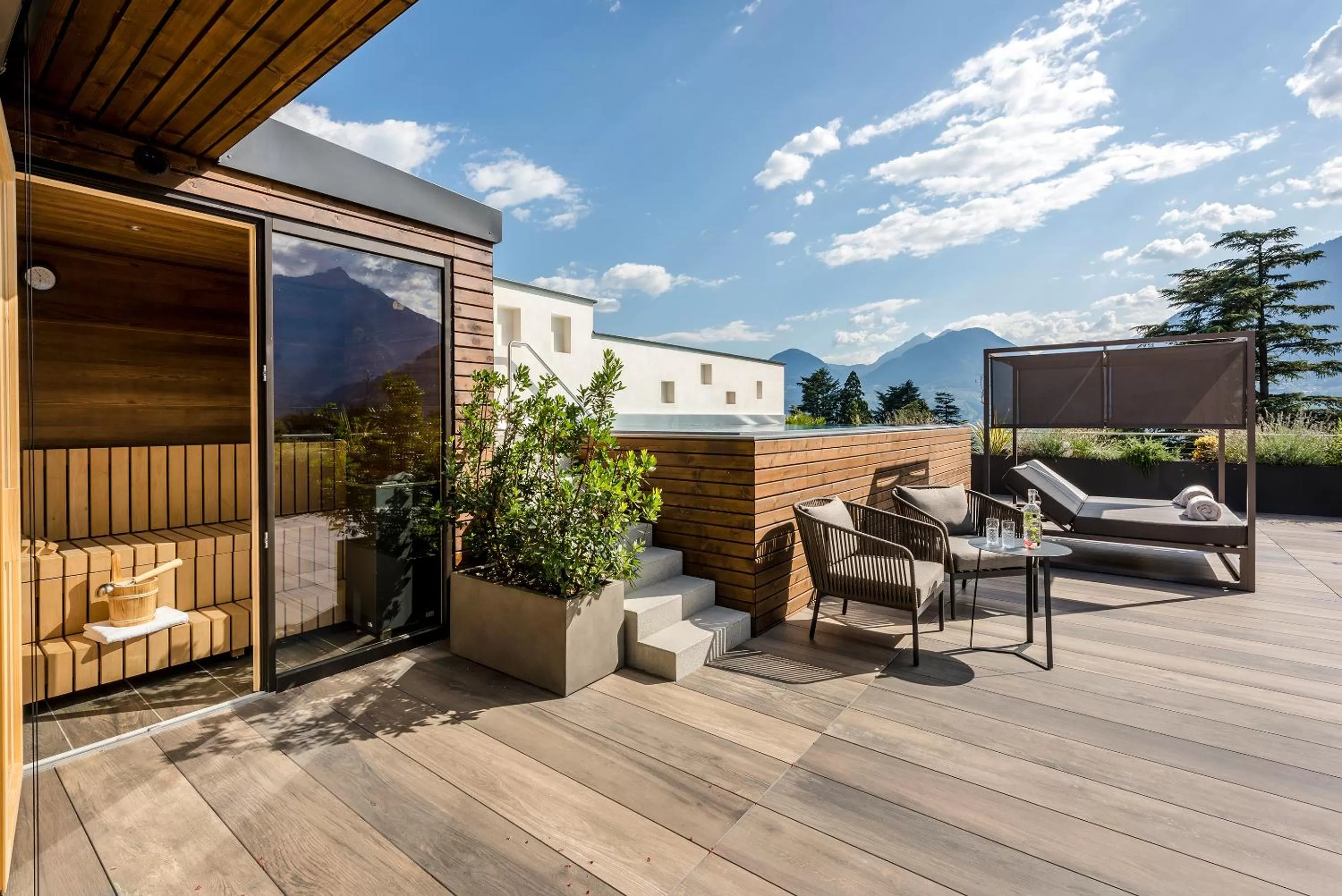 Sauna in Hotel Ansitz Plantiz