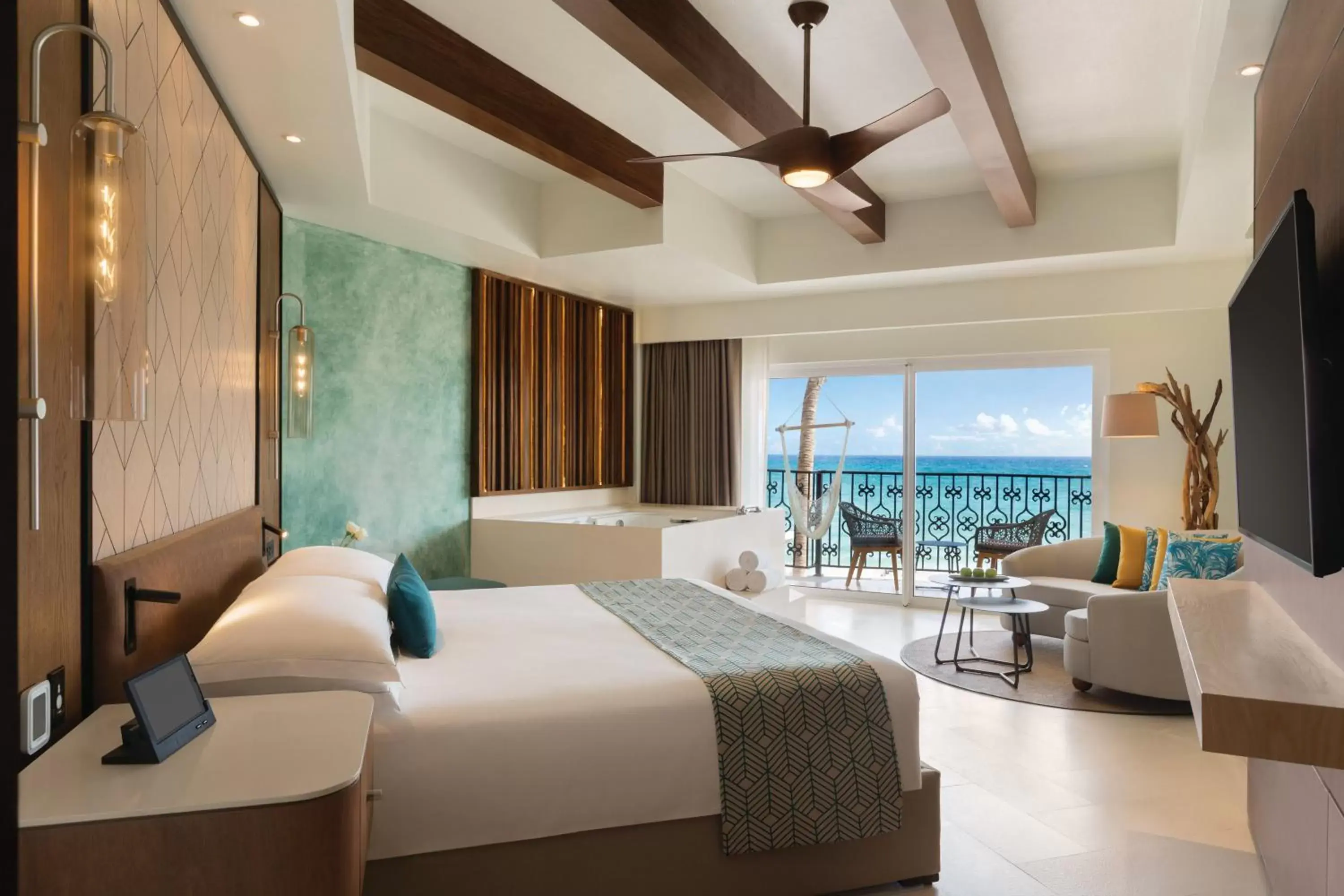 Junior Suite Oceanfront - 1 King Bed in Hilton Playa del Carmen, an All-Inclusive Adult Only Resort