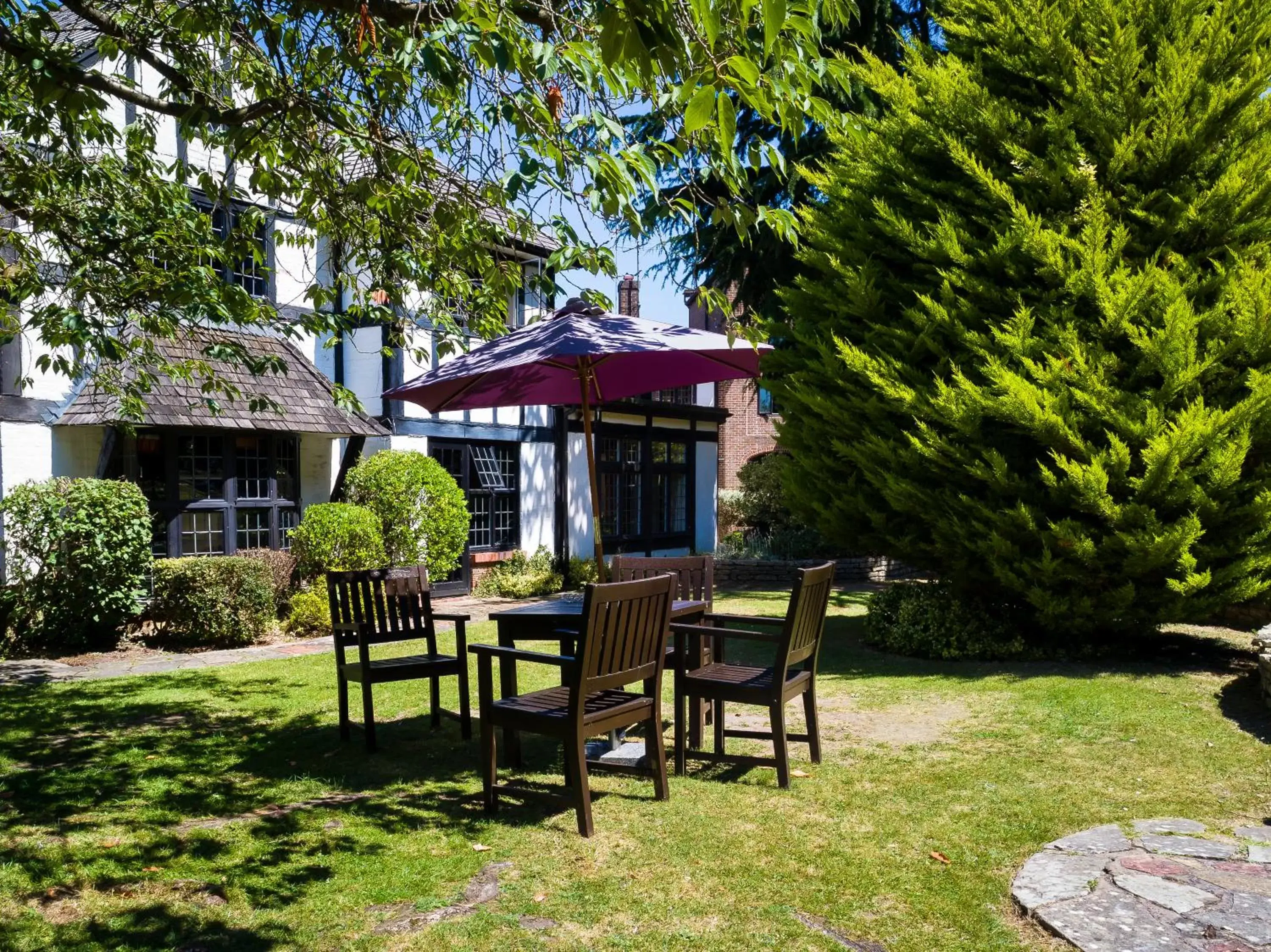 Property building, Garden in Thatcher’s Hotel