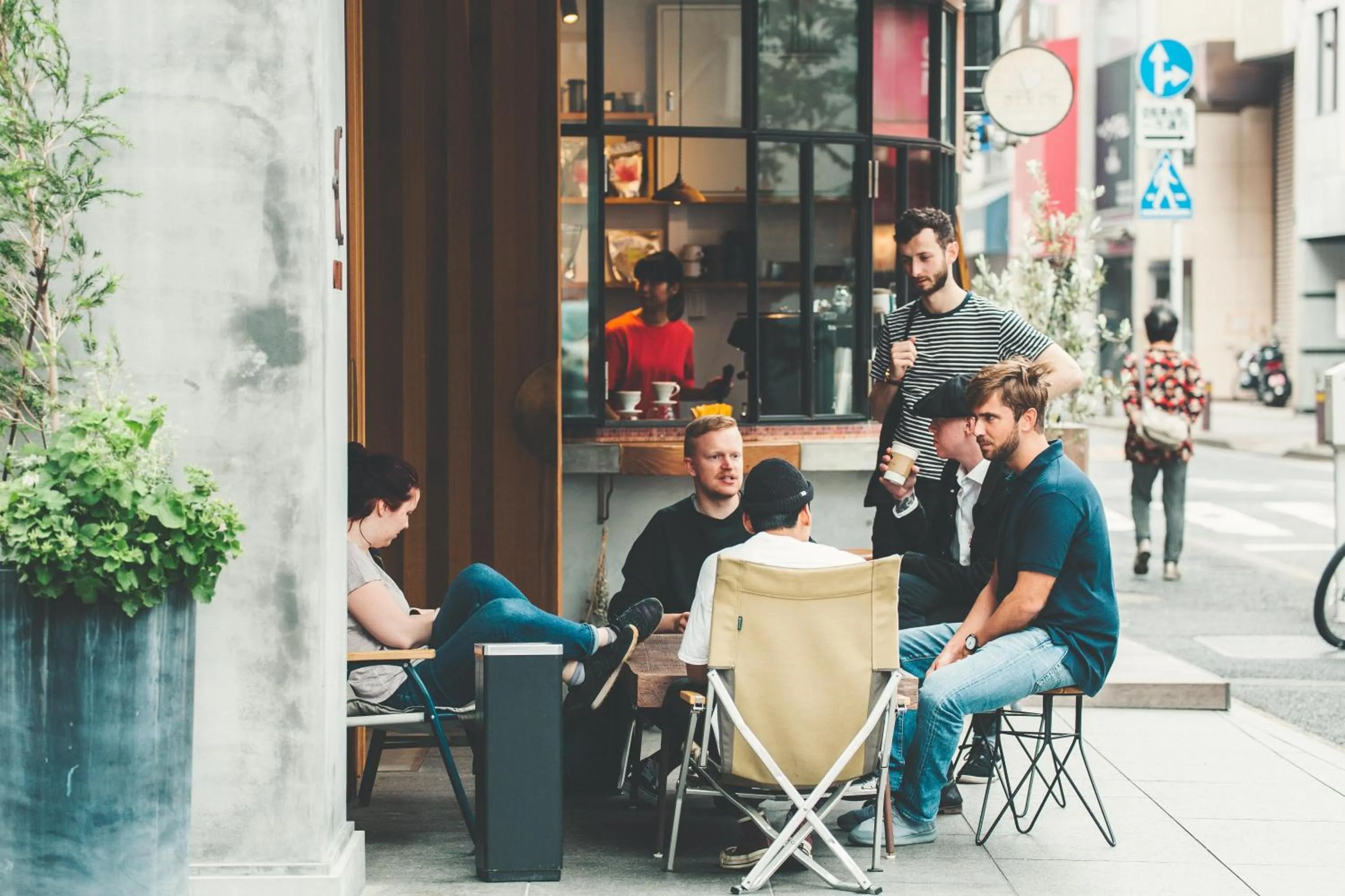 Facade/entrance in CITAN Hostel