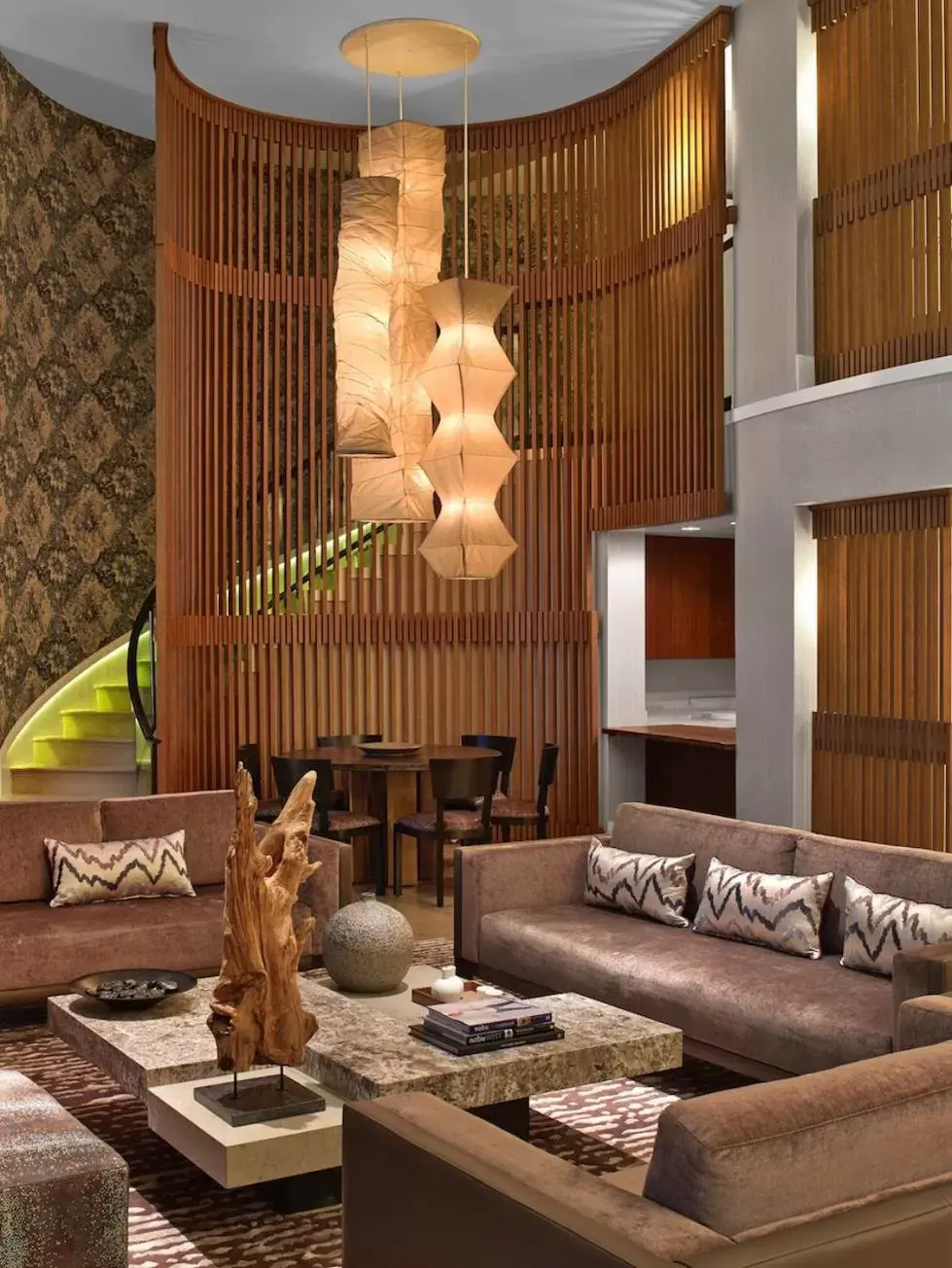 Living room, Seating Area in Nobu Hotel at Caesars Palace