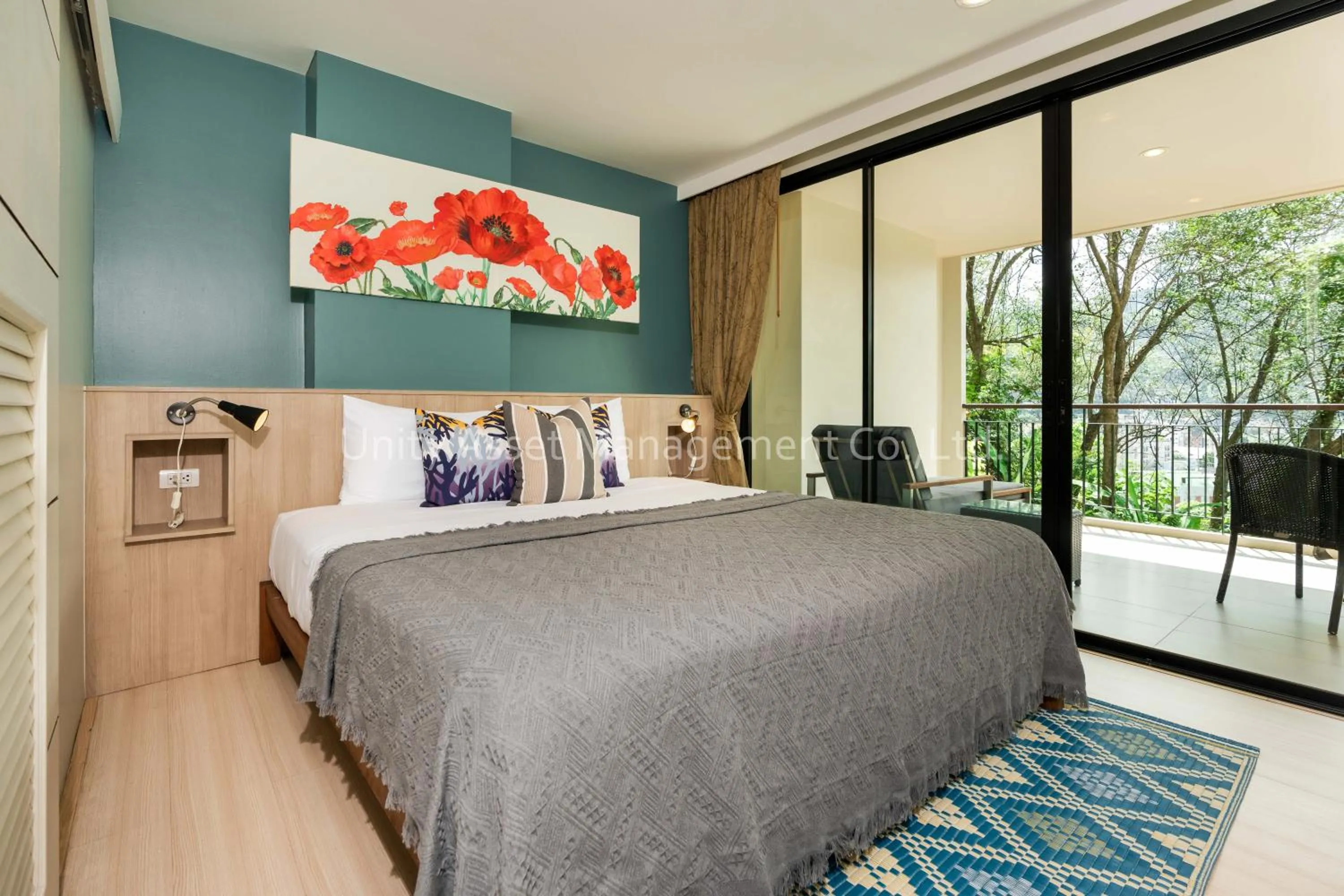 Bedroom, Bed in The Unity and The Bliss Patong Residence