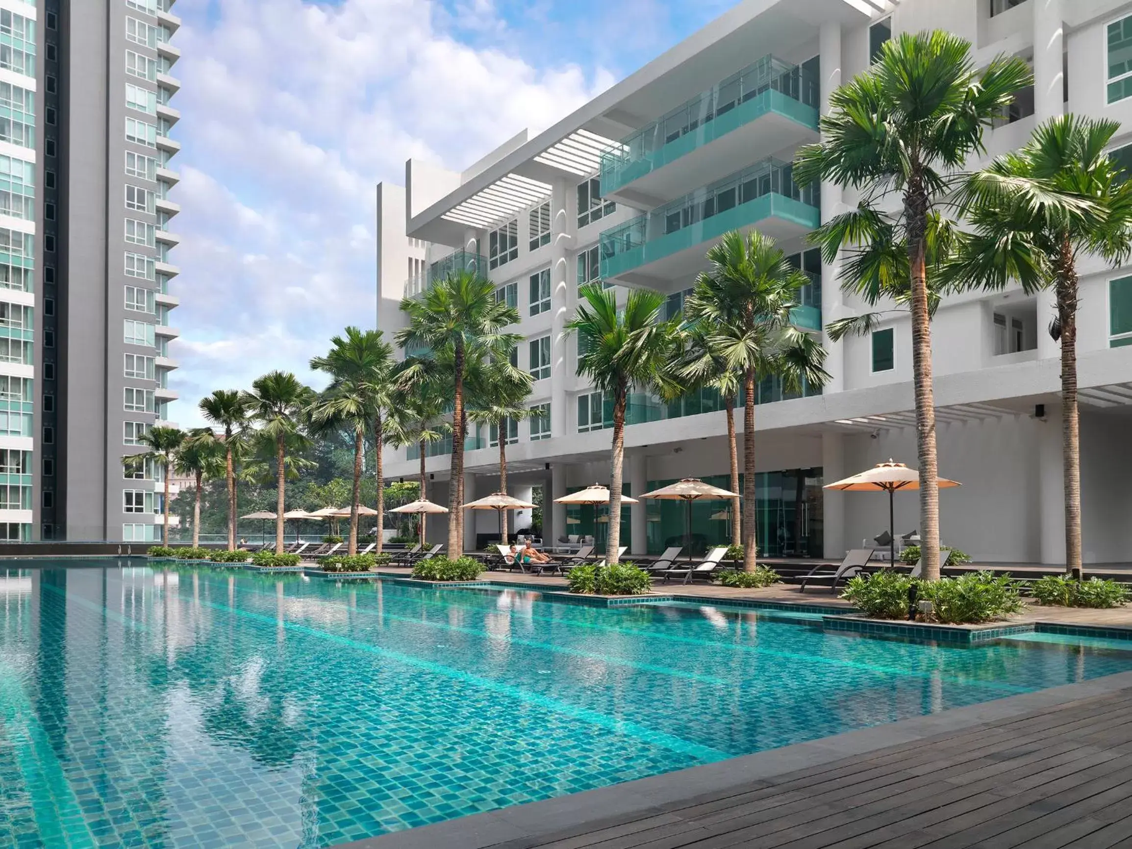 Swimming pool, Property Building in Lanson Place Bukit Ceylon