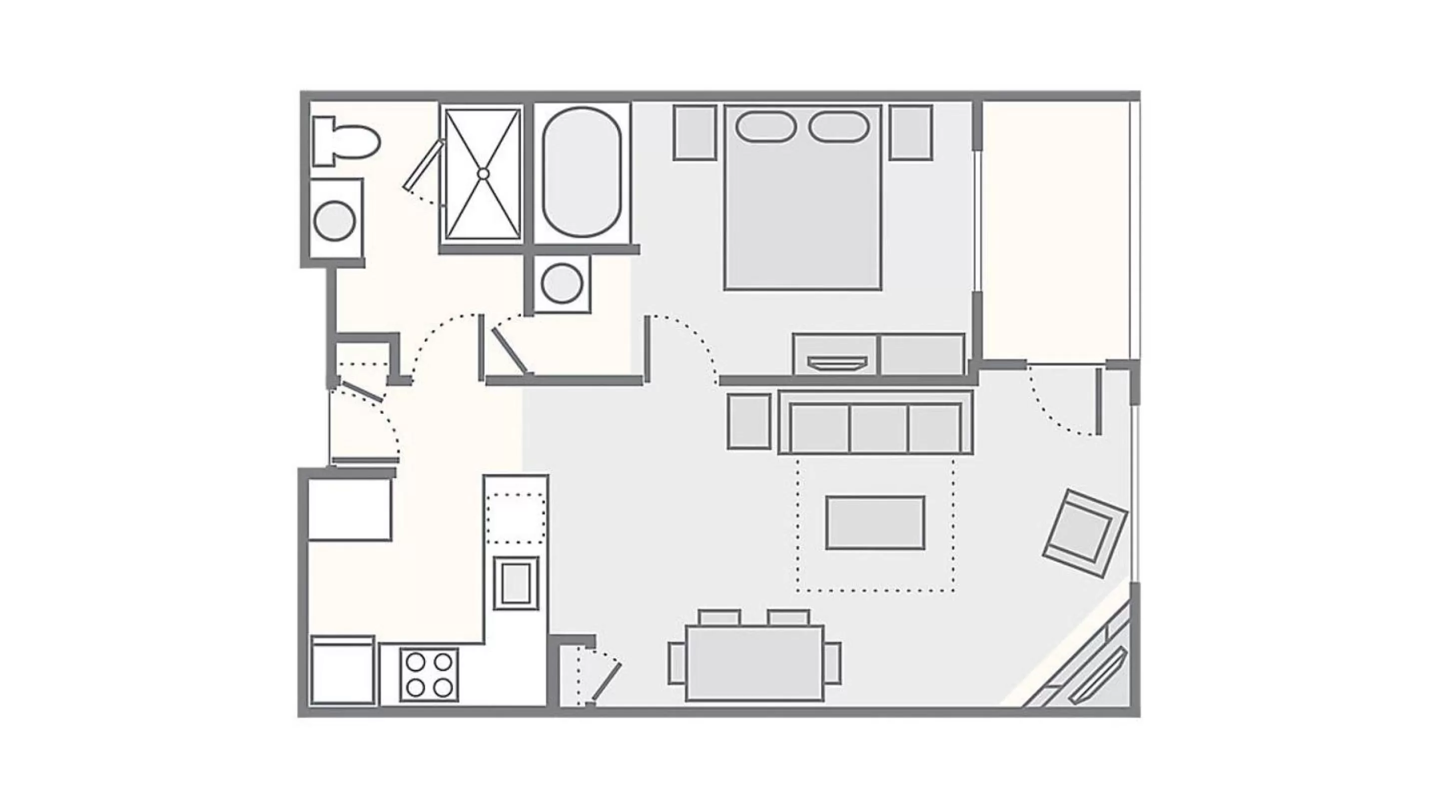 Floor plan in Bluegreen Vacations Odyssey Dells Resort