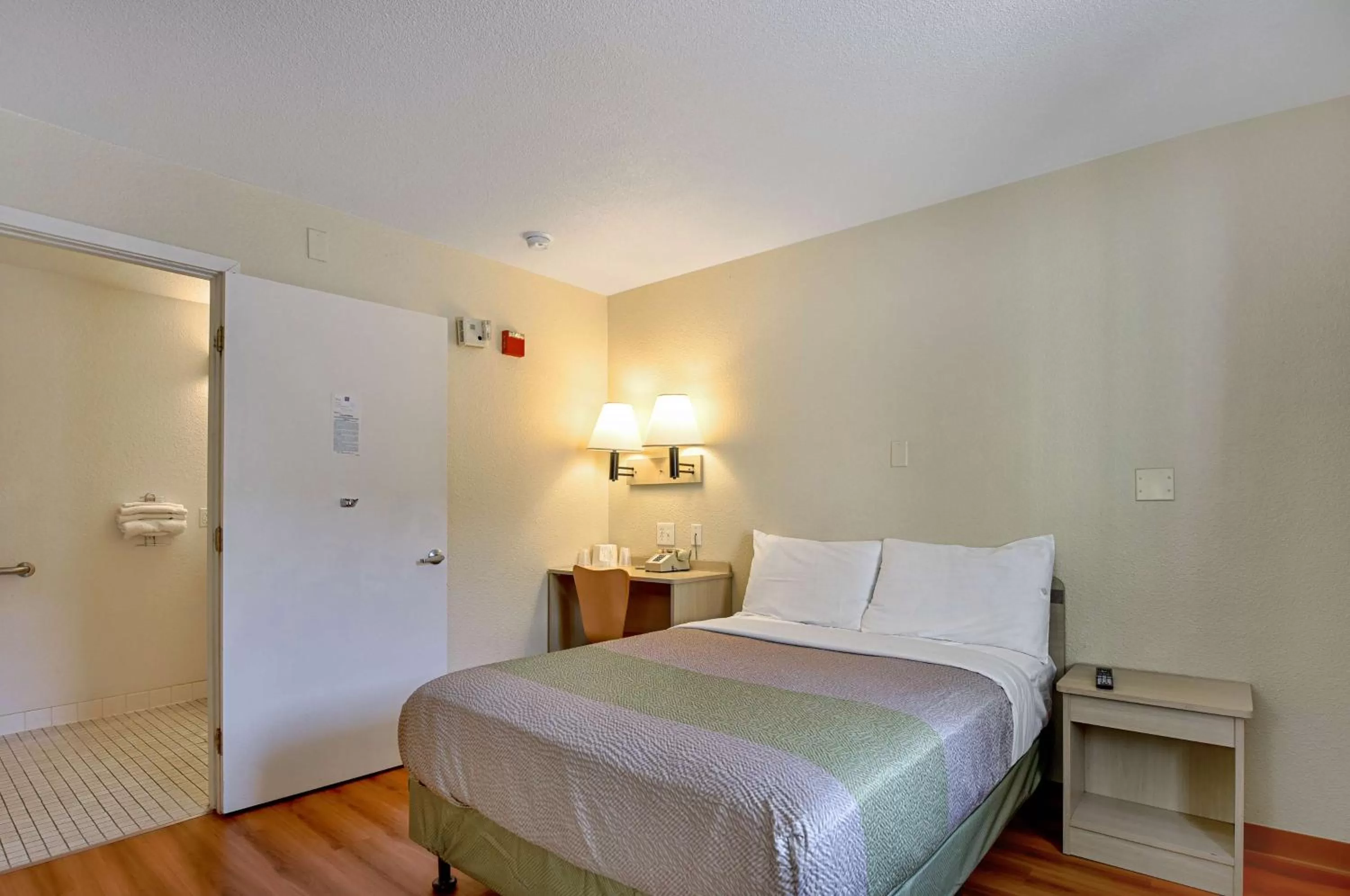 Bathroom, Bed in Motel 6-South Lake Tahoe, CA