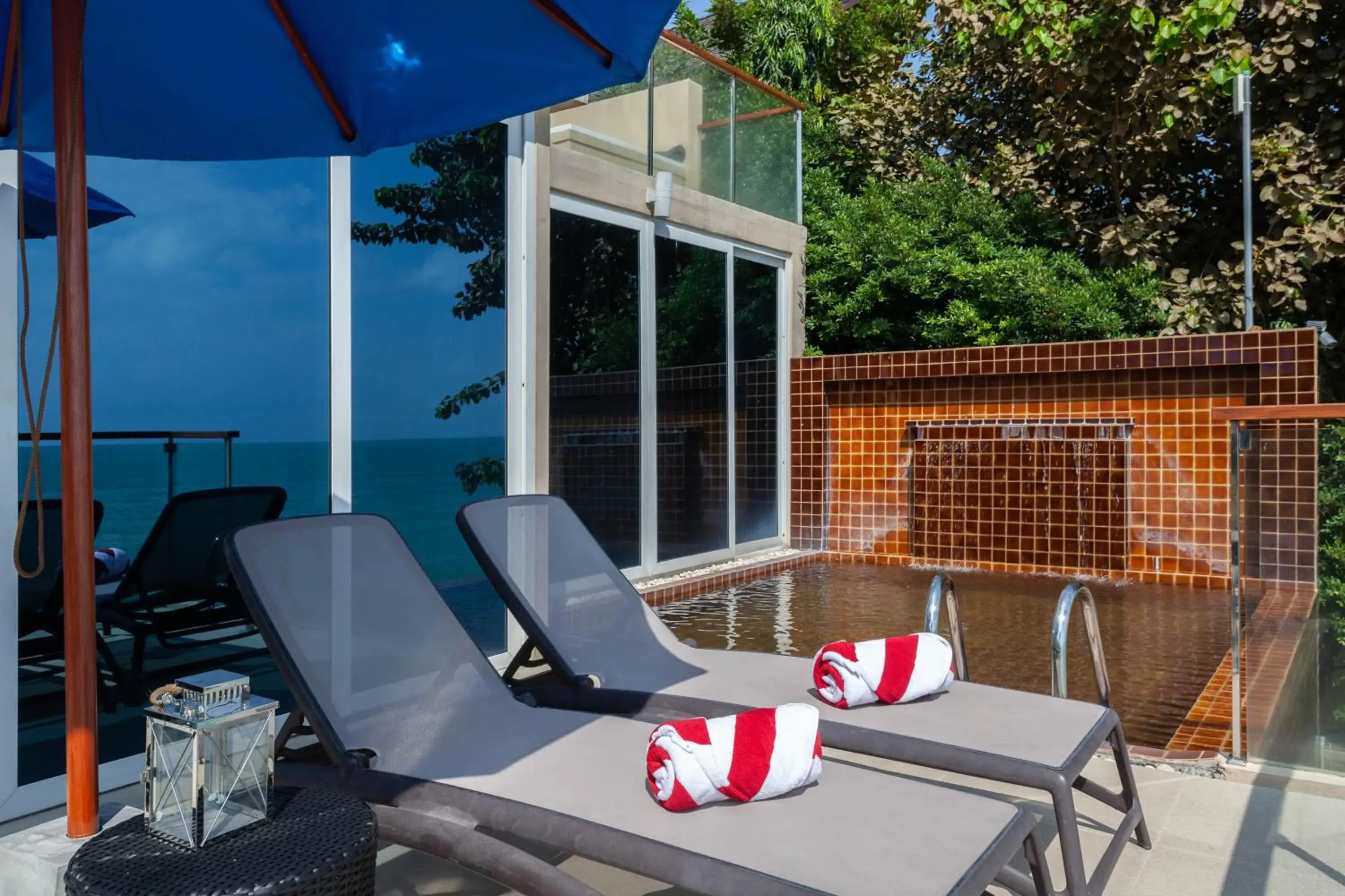Balcony/Terrace in Royal Beach Boutique Resort & Spa Koh Samui - SHA Extra Plus