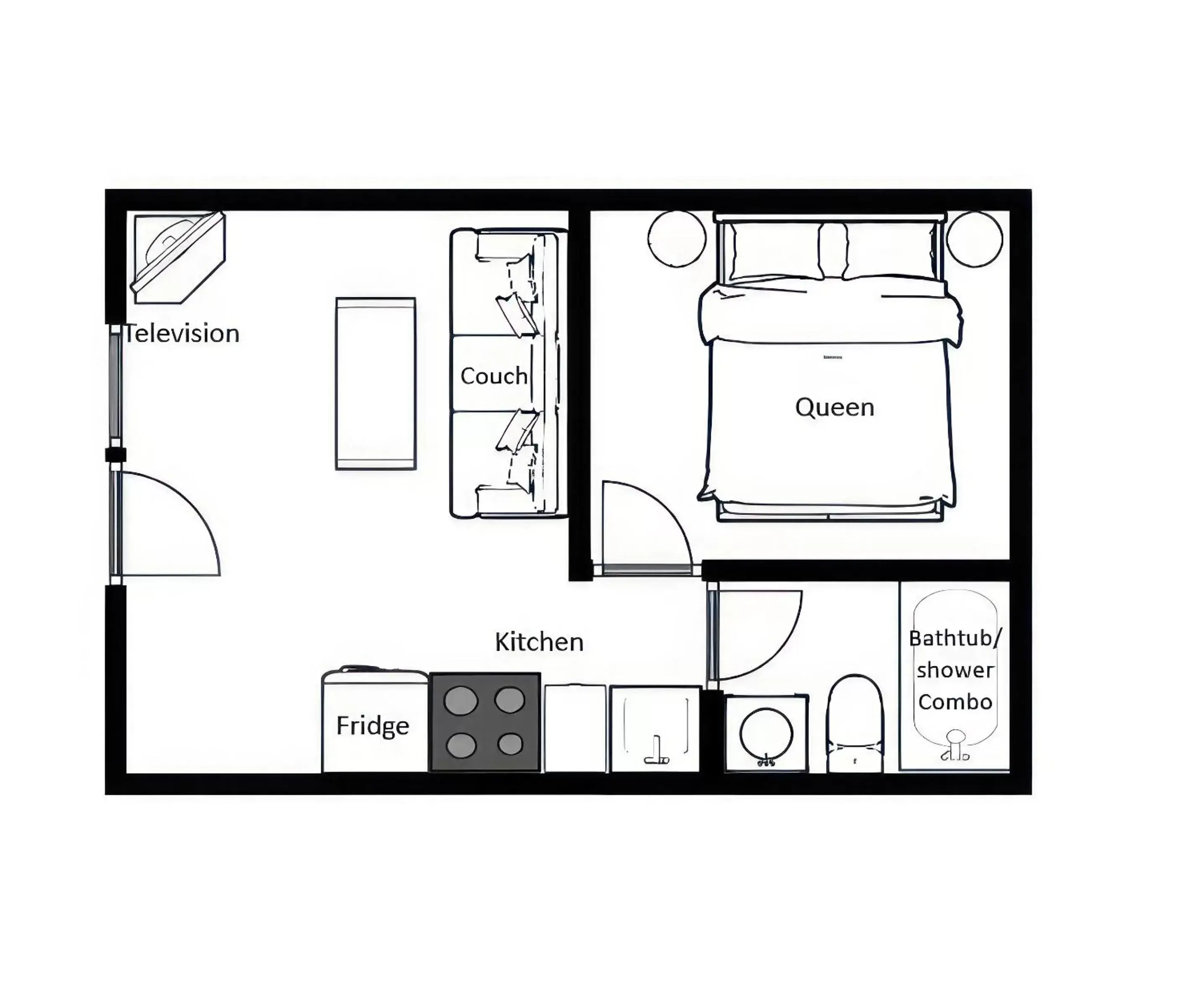 Floor Plan in Lakeside Villa Inn & Suites