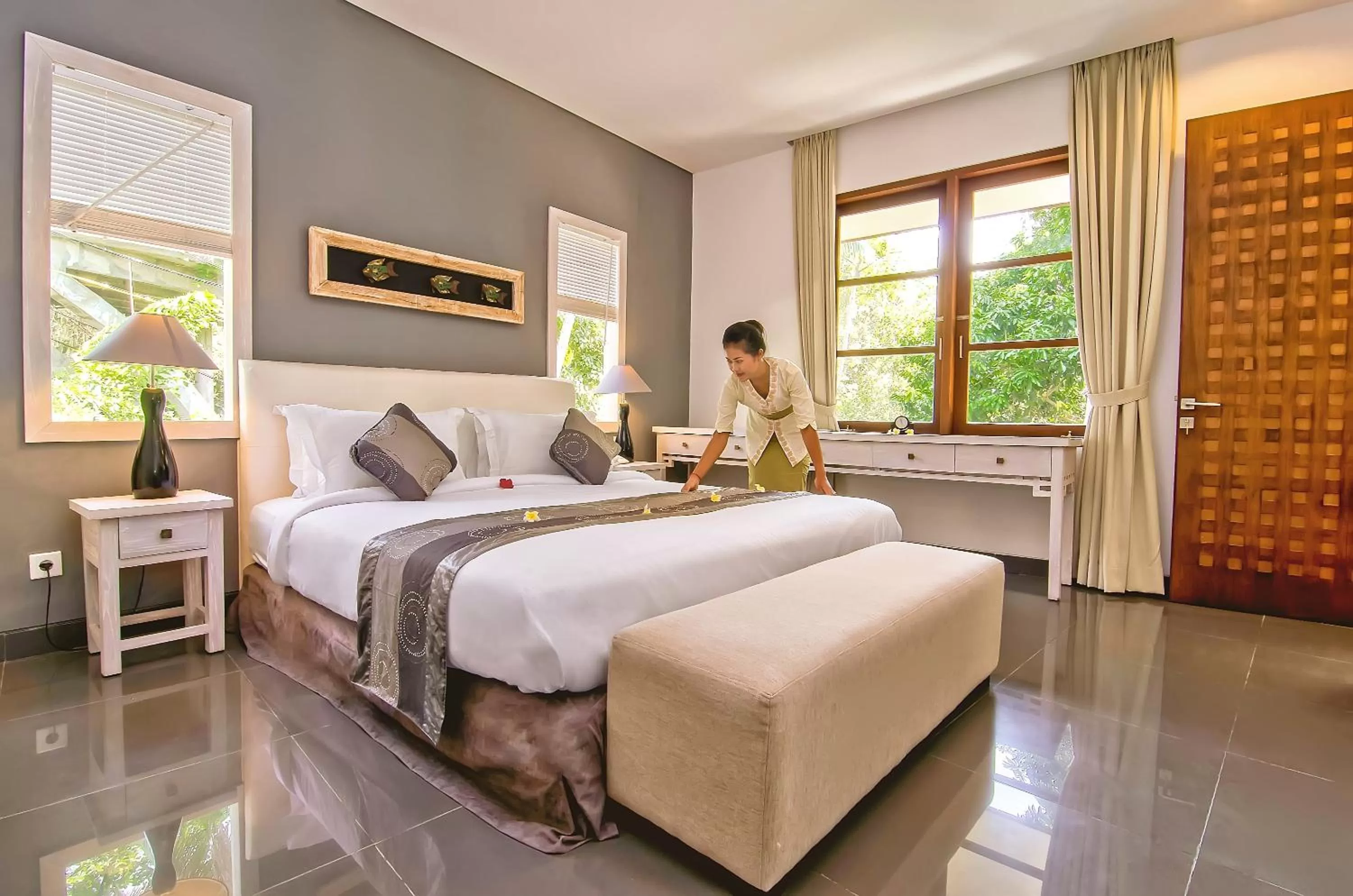 Staff, Bed in Labak River Hotel by EPS